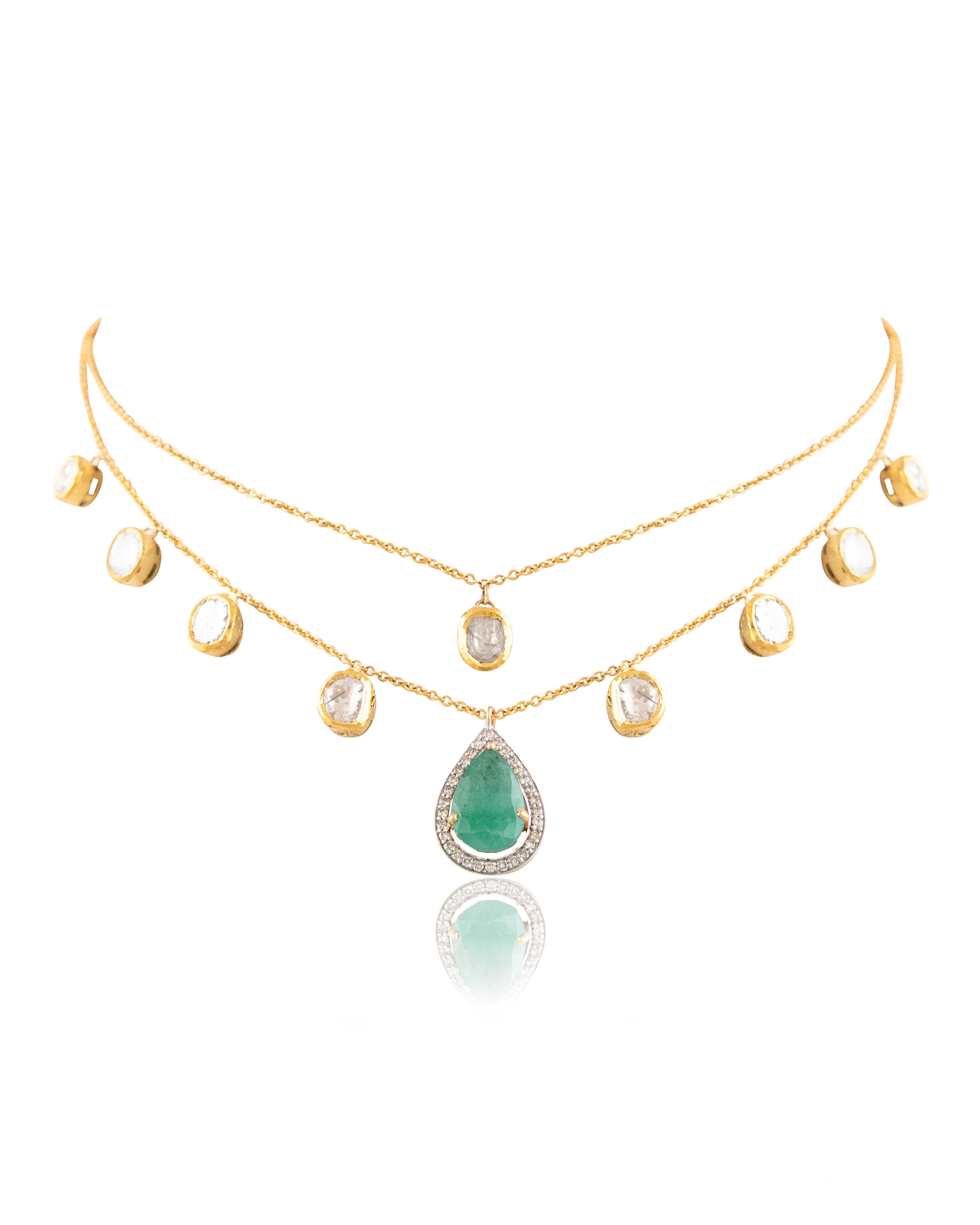 Nira Polki And Diamond Pendant