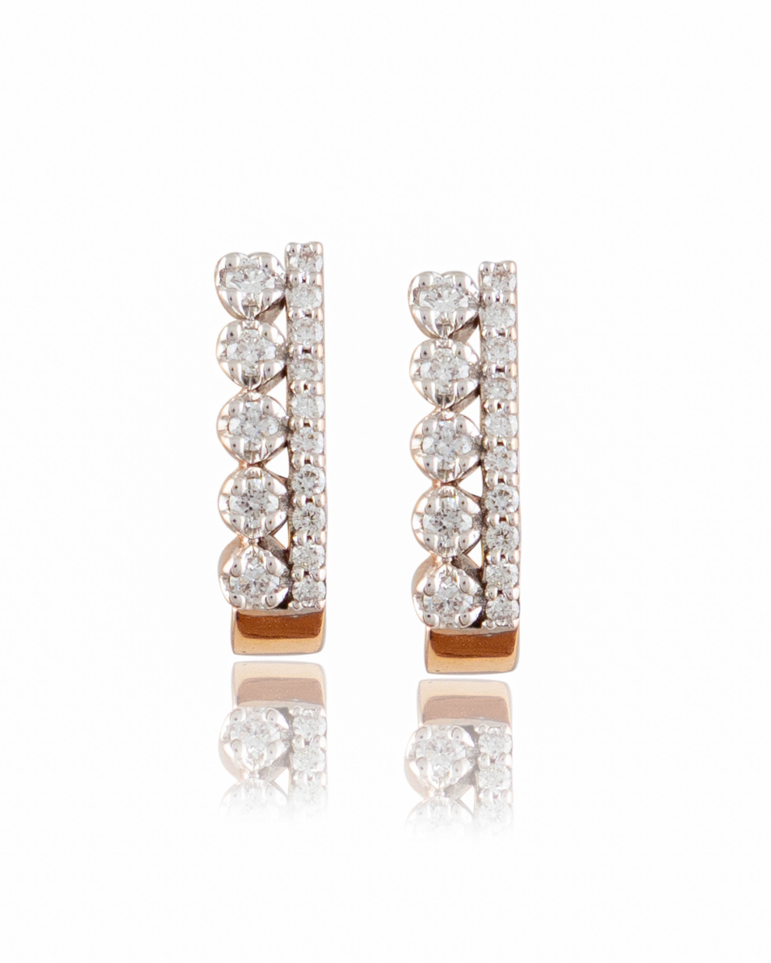 Dainty Diamond Earrings