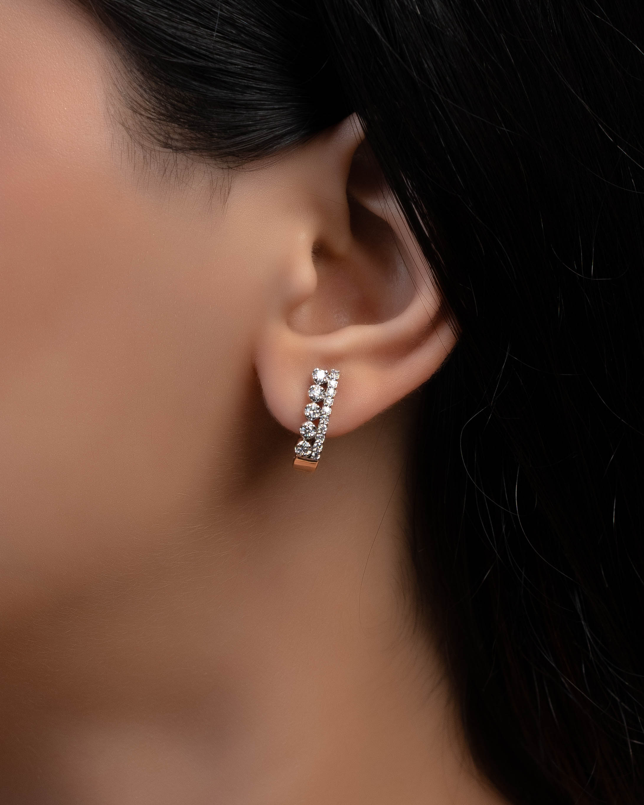 Delicate Diamond Earrings