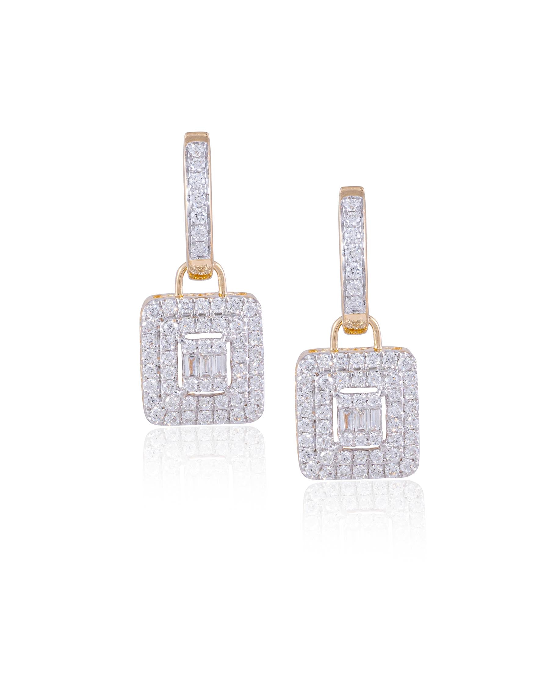 Diamond Long Earring