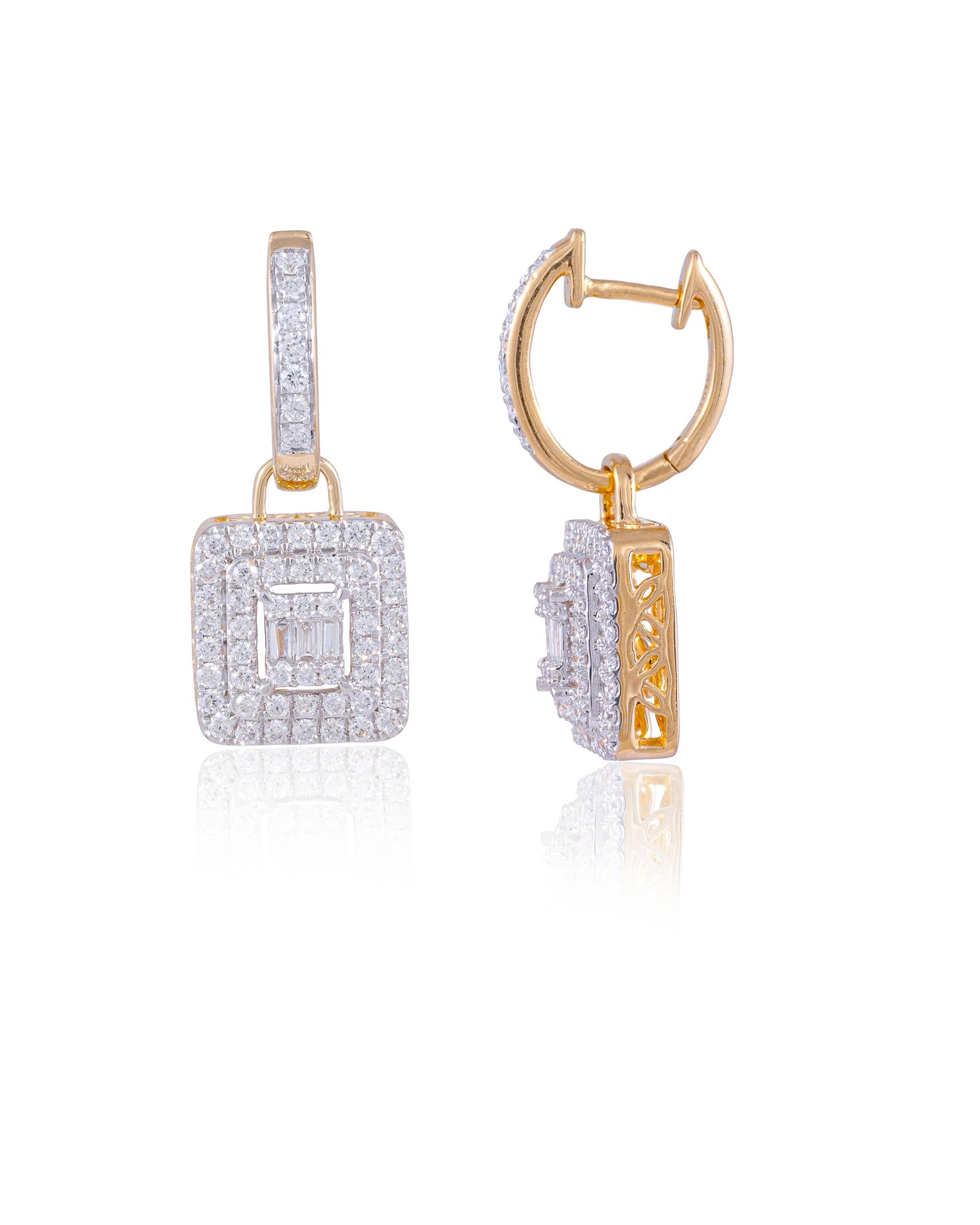 Diamond Long Earring