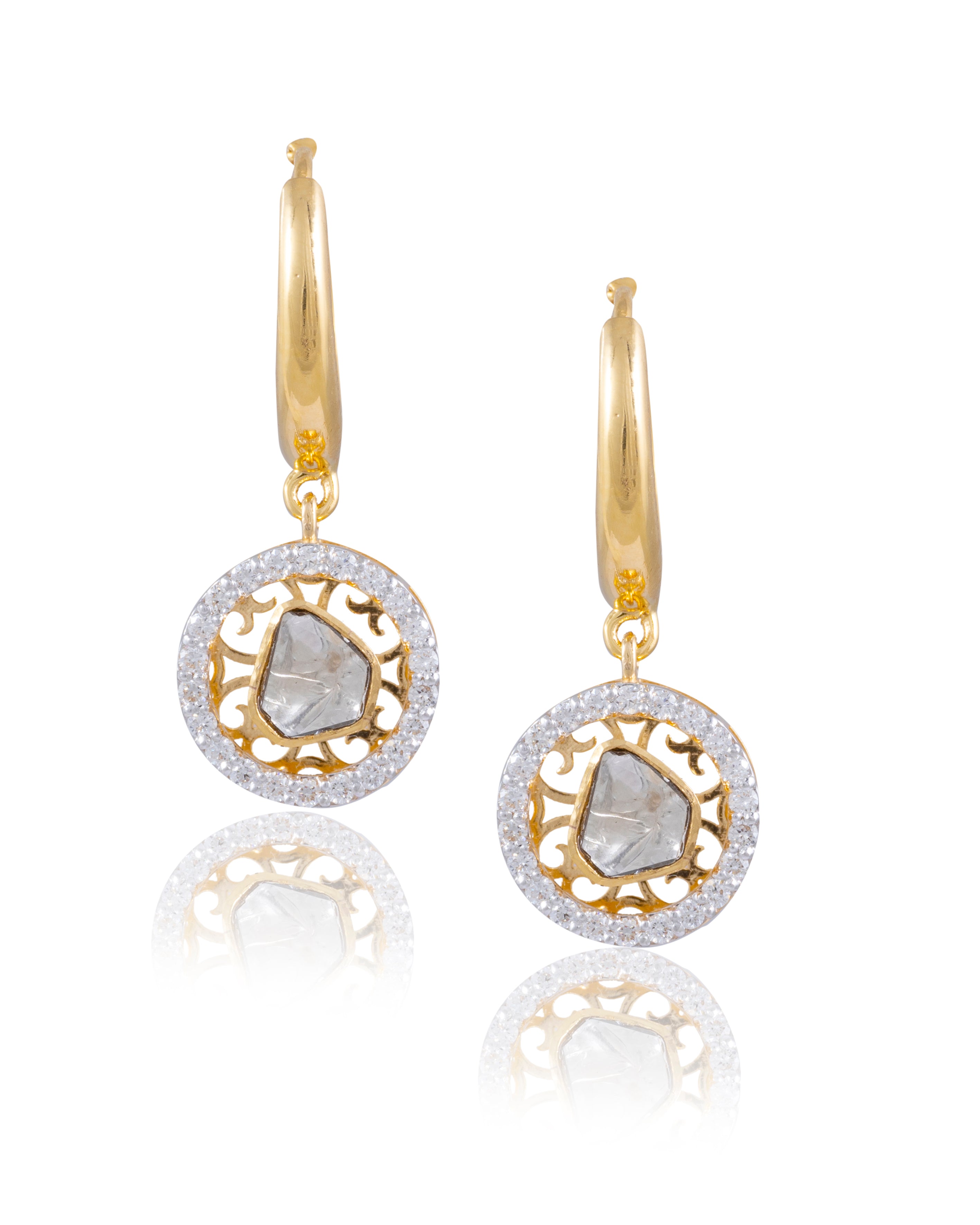 Carissa Polki And Diamond Earrings - NO ORDERS