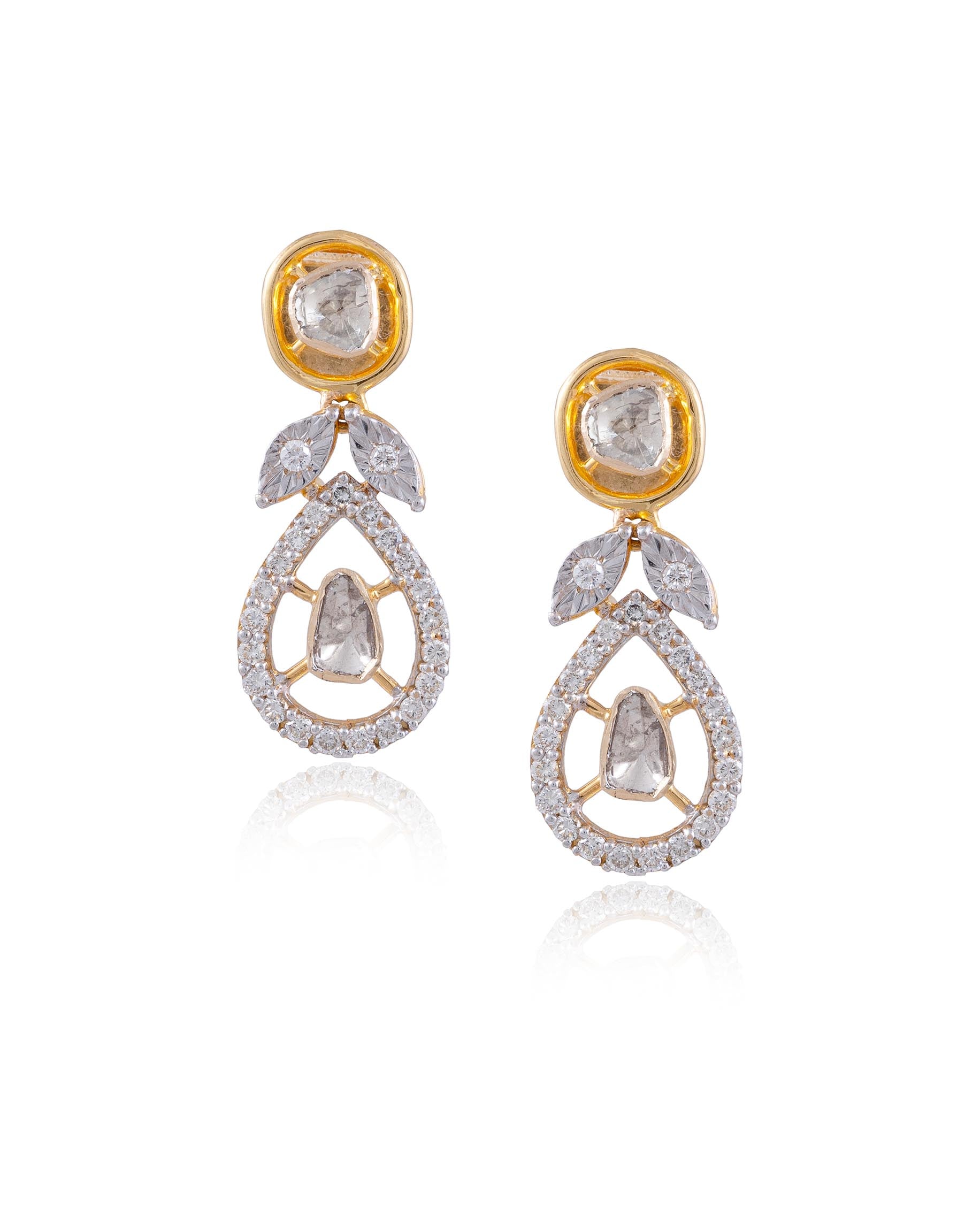 Ishita Polki And Diamond Earrings
