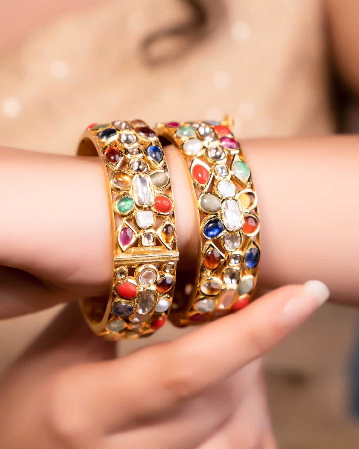 Sheeba Jadau Polki Bracelet