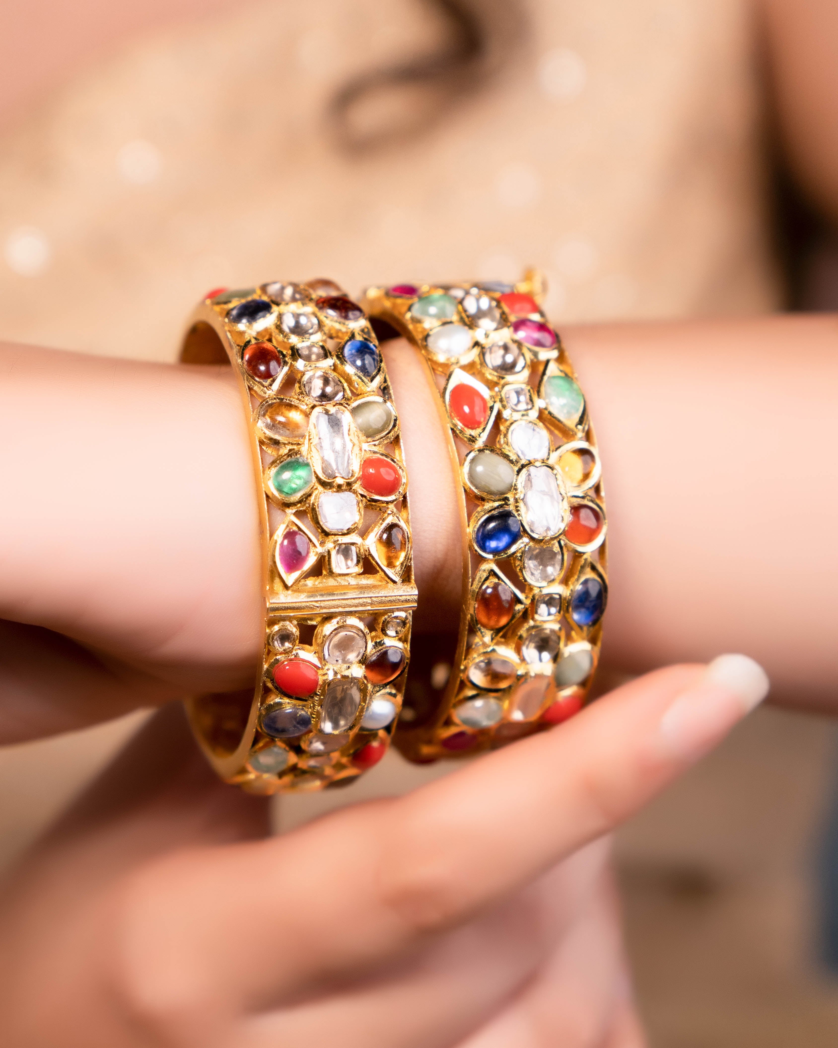 Mohina Jadau Polki Bracelet