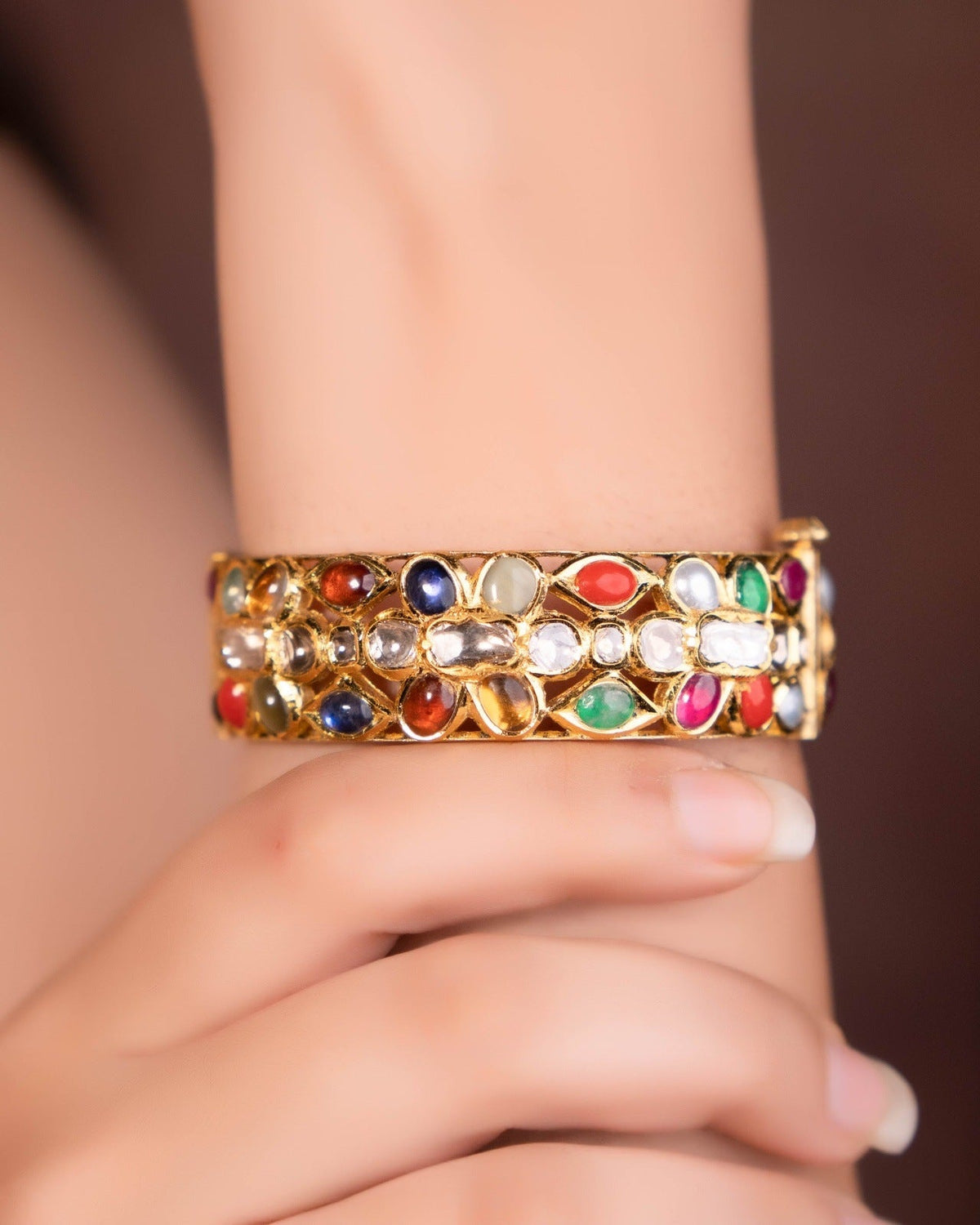 Sheeba Jadau Polki Bracelet