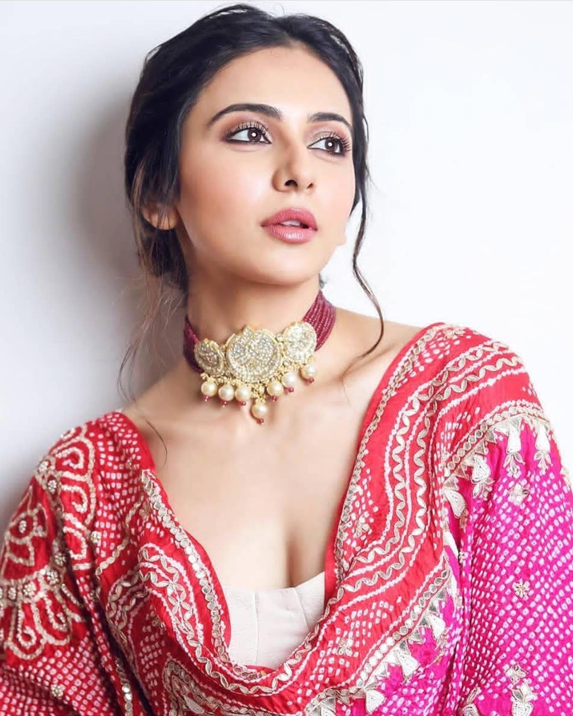 Rakul Preet Singh - Chantilly Polki Bead Choker