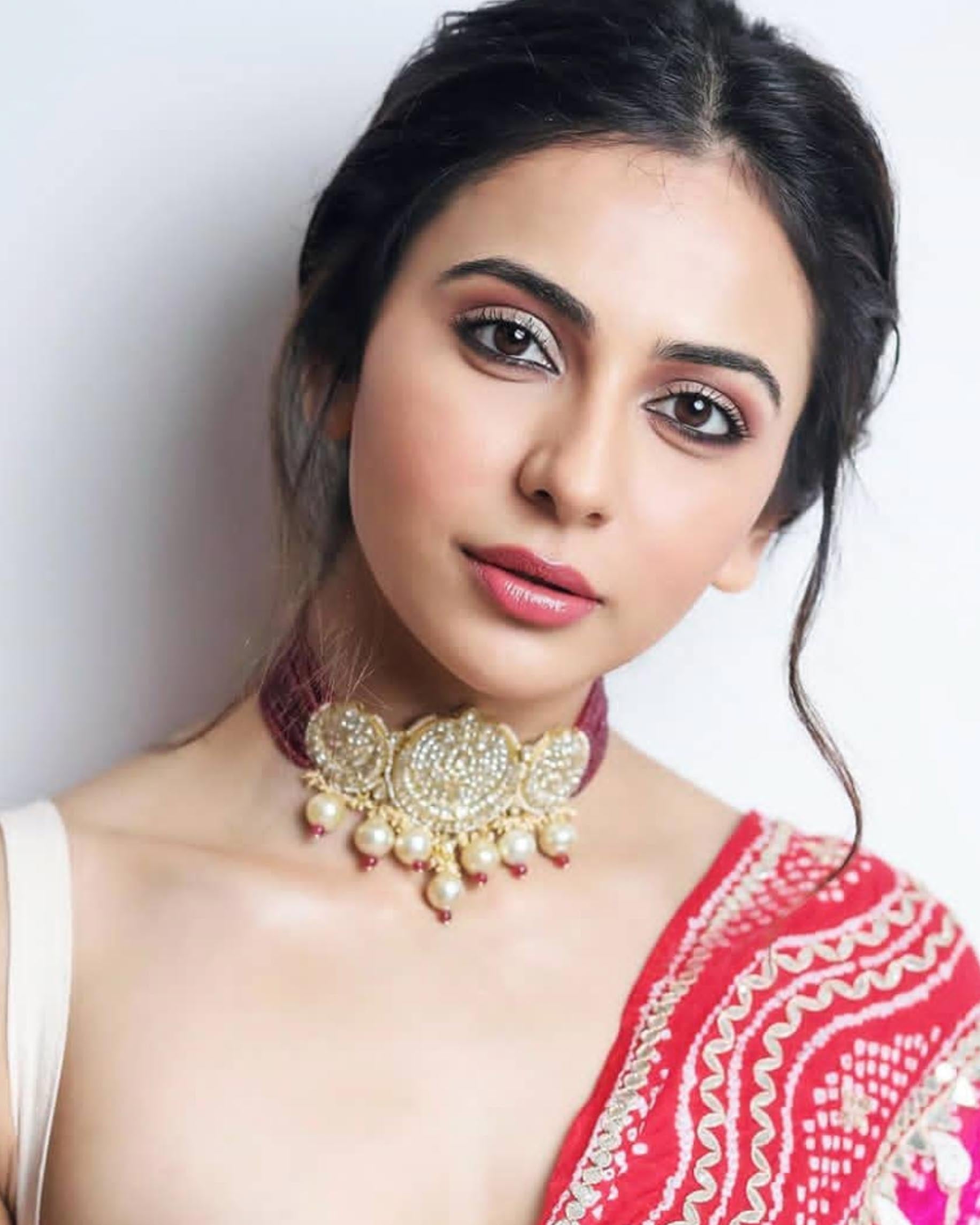 Chantilly Polki Bead Choker wore by Rakul Preet Singh