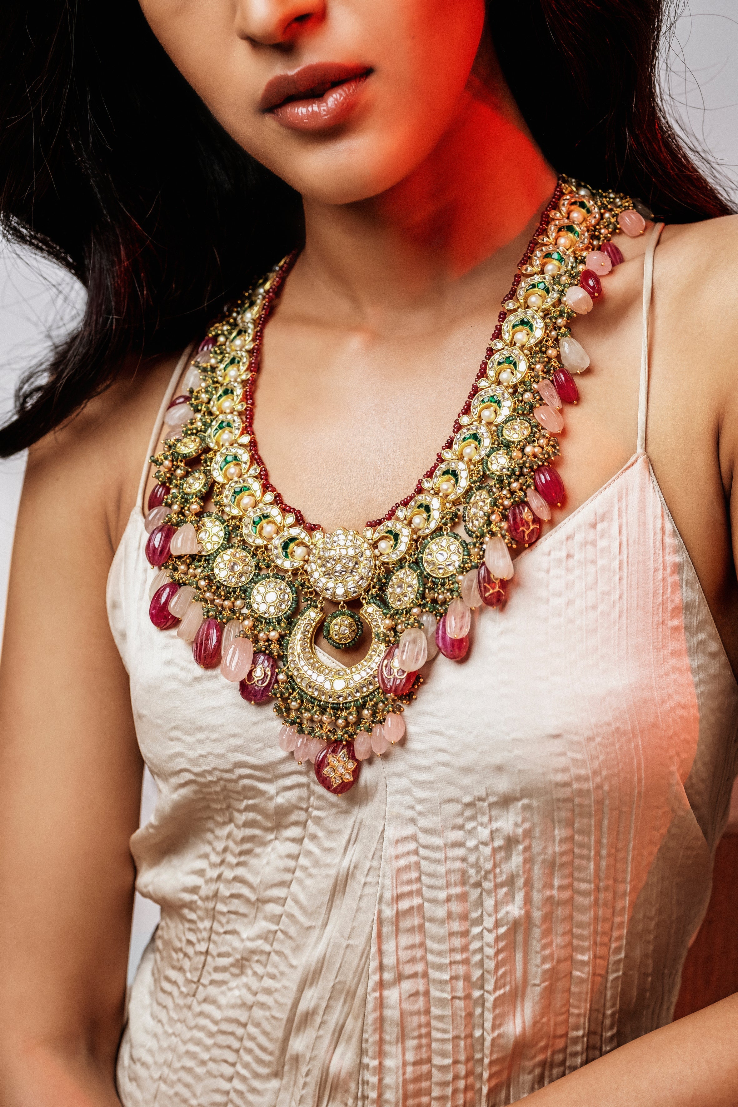 Shaonda Polki Long Necklace