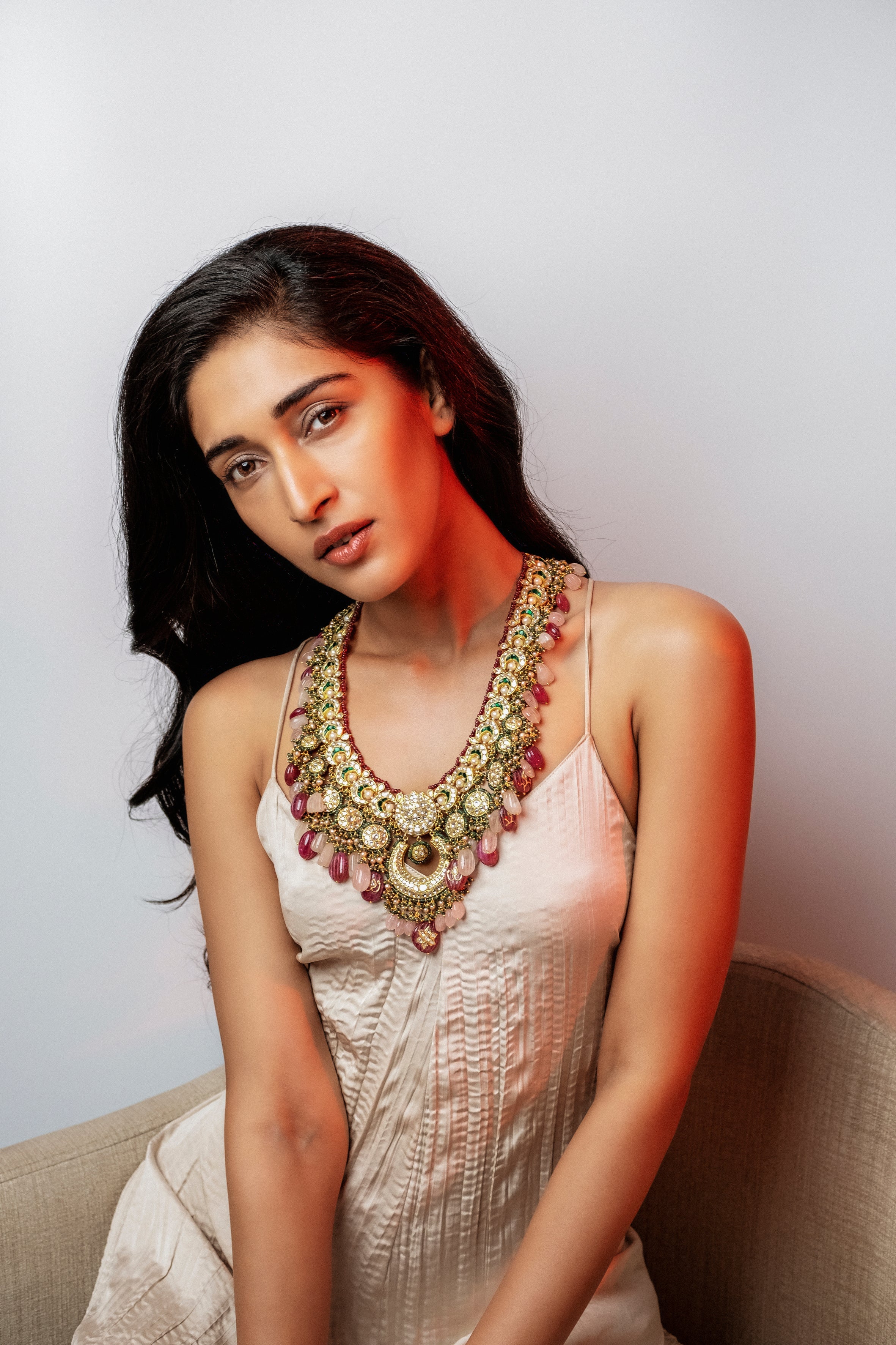 Shaonda Polki Long Necklace