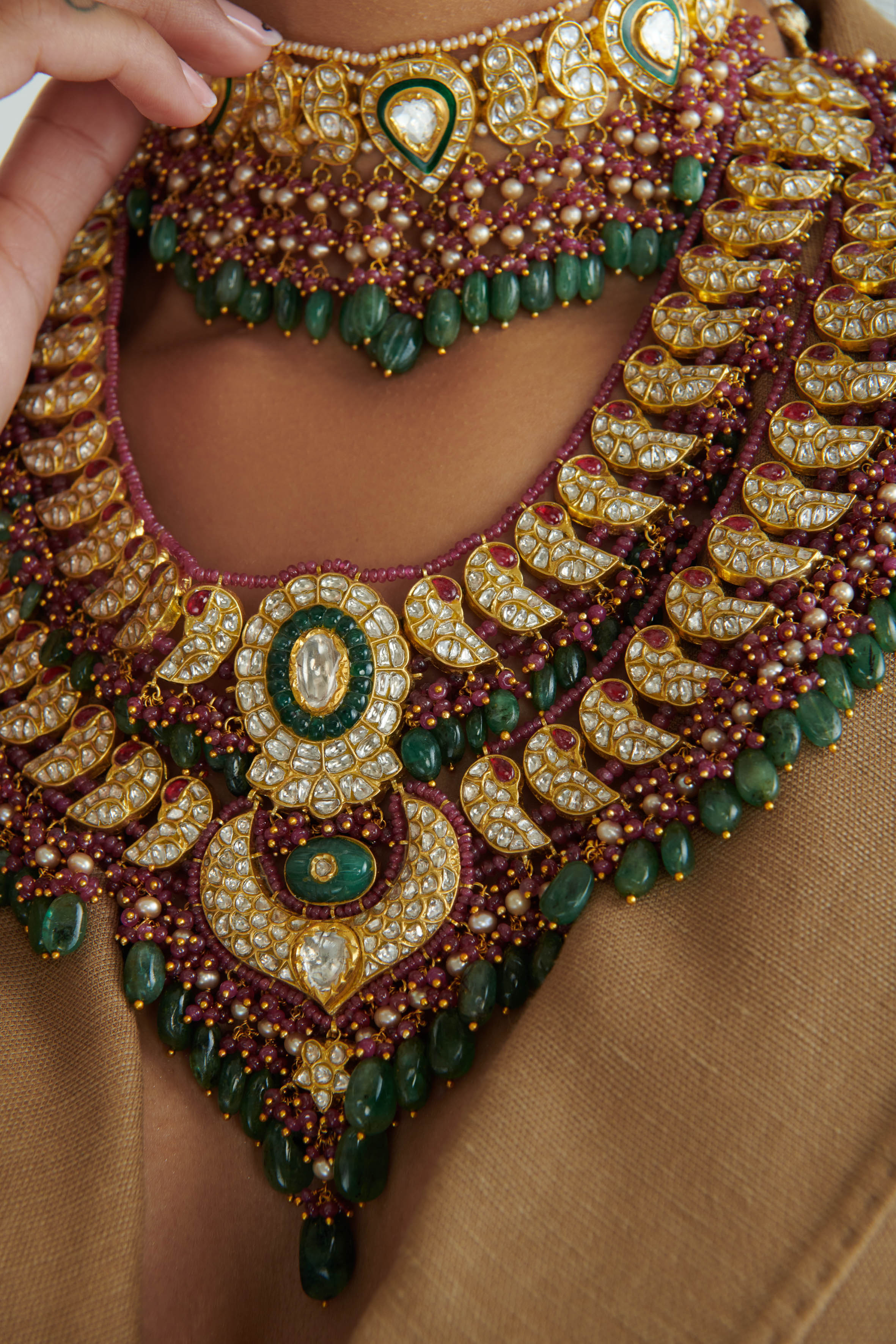 Hypatia Polki Long Necklace