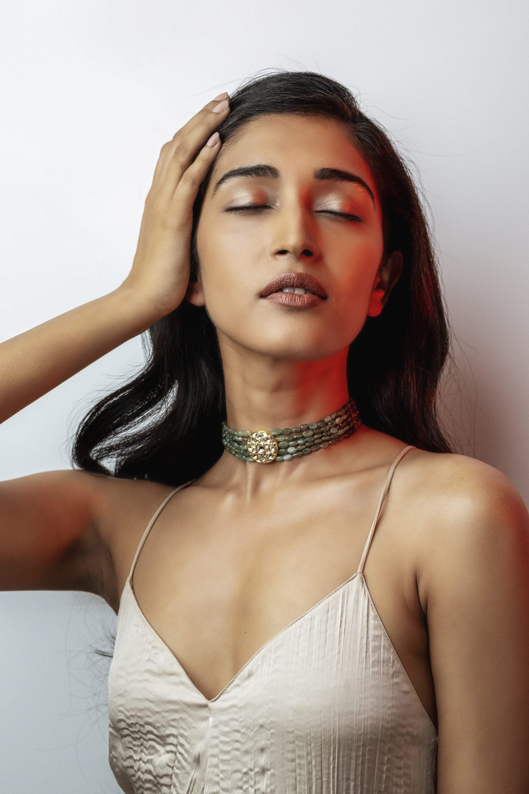 Shova Polki Bead Choker