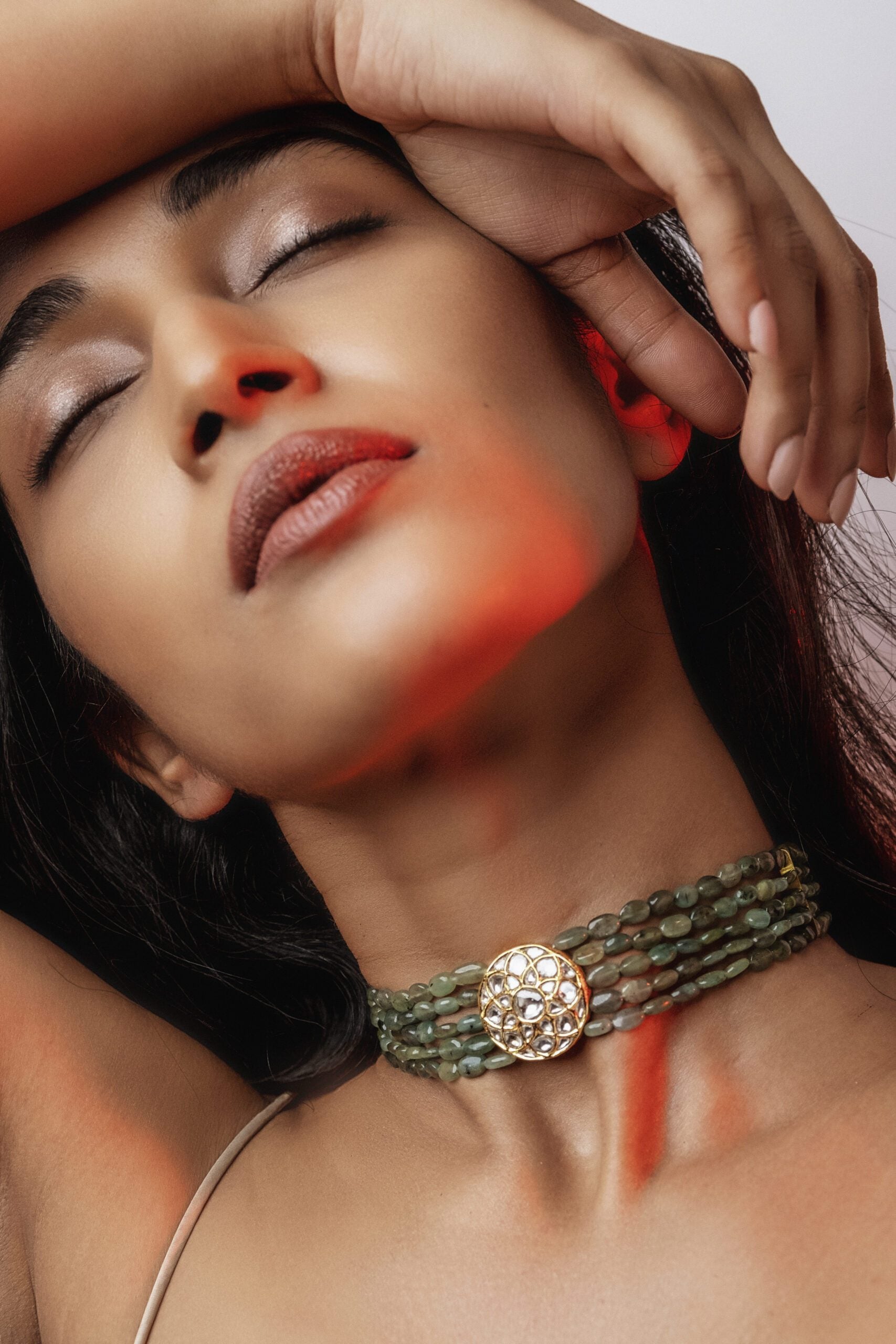 Shova Polki Bead Choker