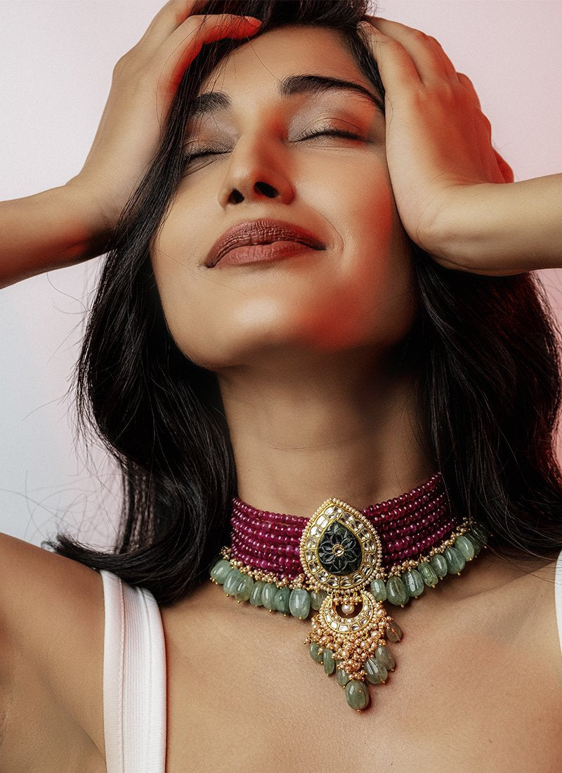 Geetika Polki Bead Choker