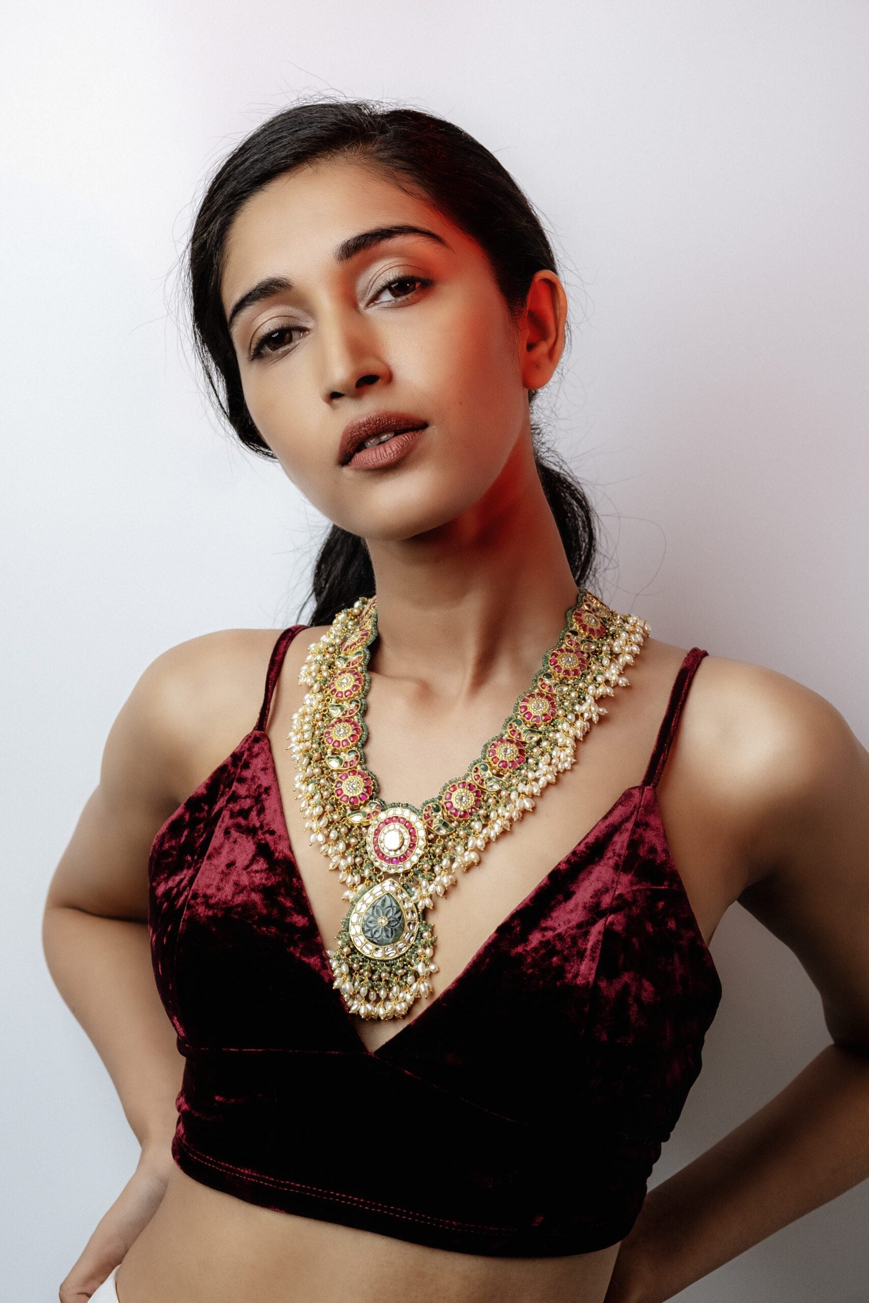 Shivanjali Polki Long Necklace