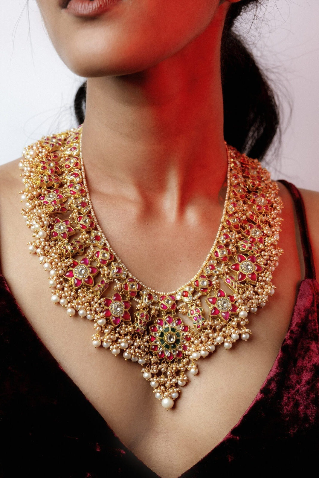 Atriya Polki Long Necklace