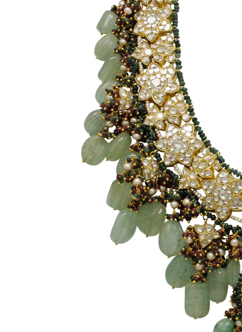 Farzeen Polki Long Necklace