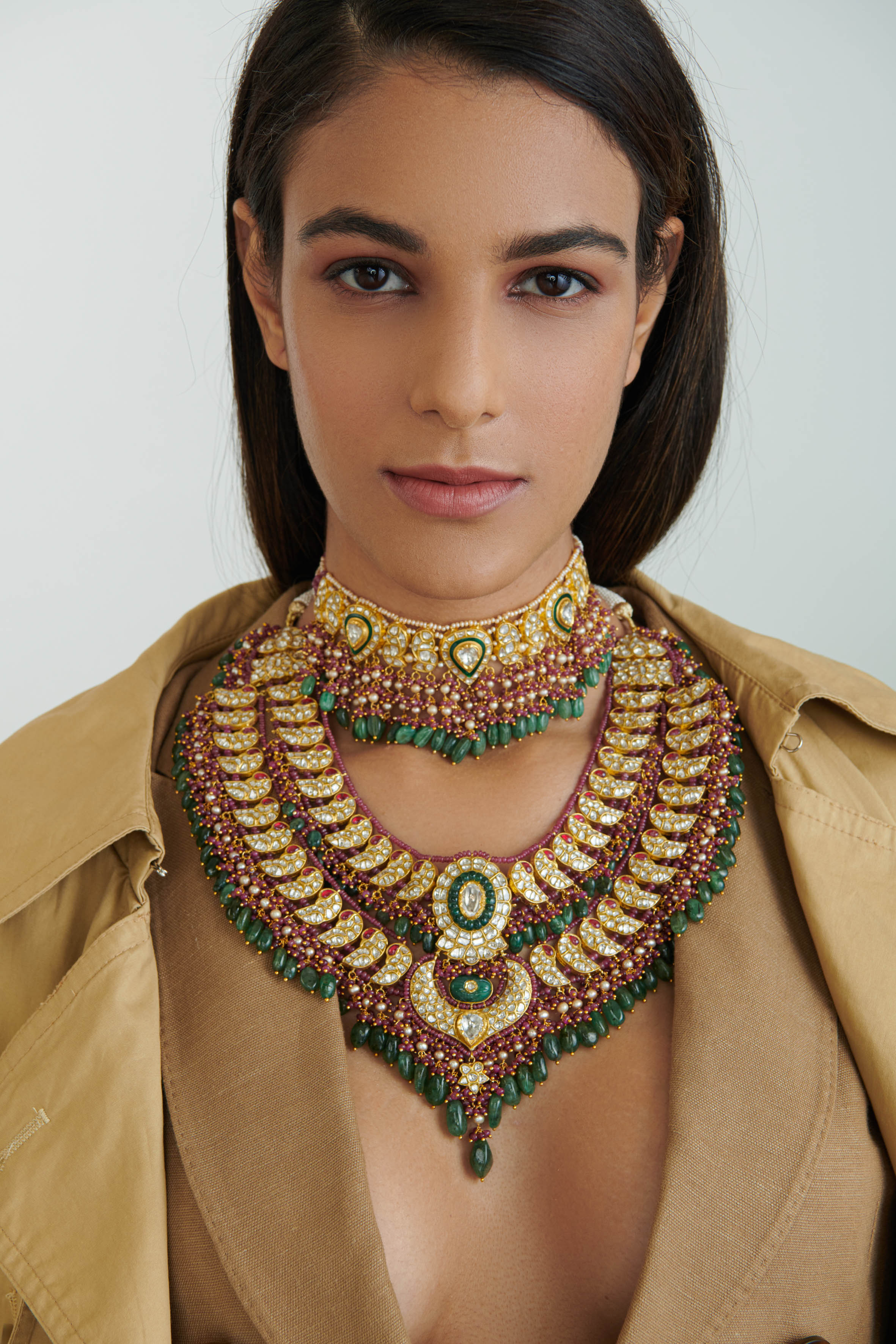 Hypatia Polki Long Necklace