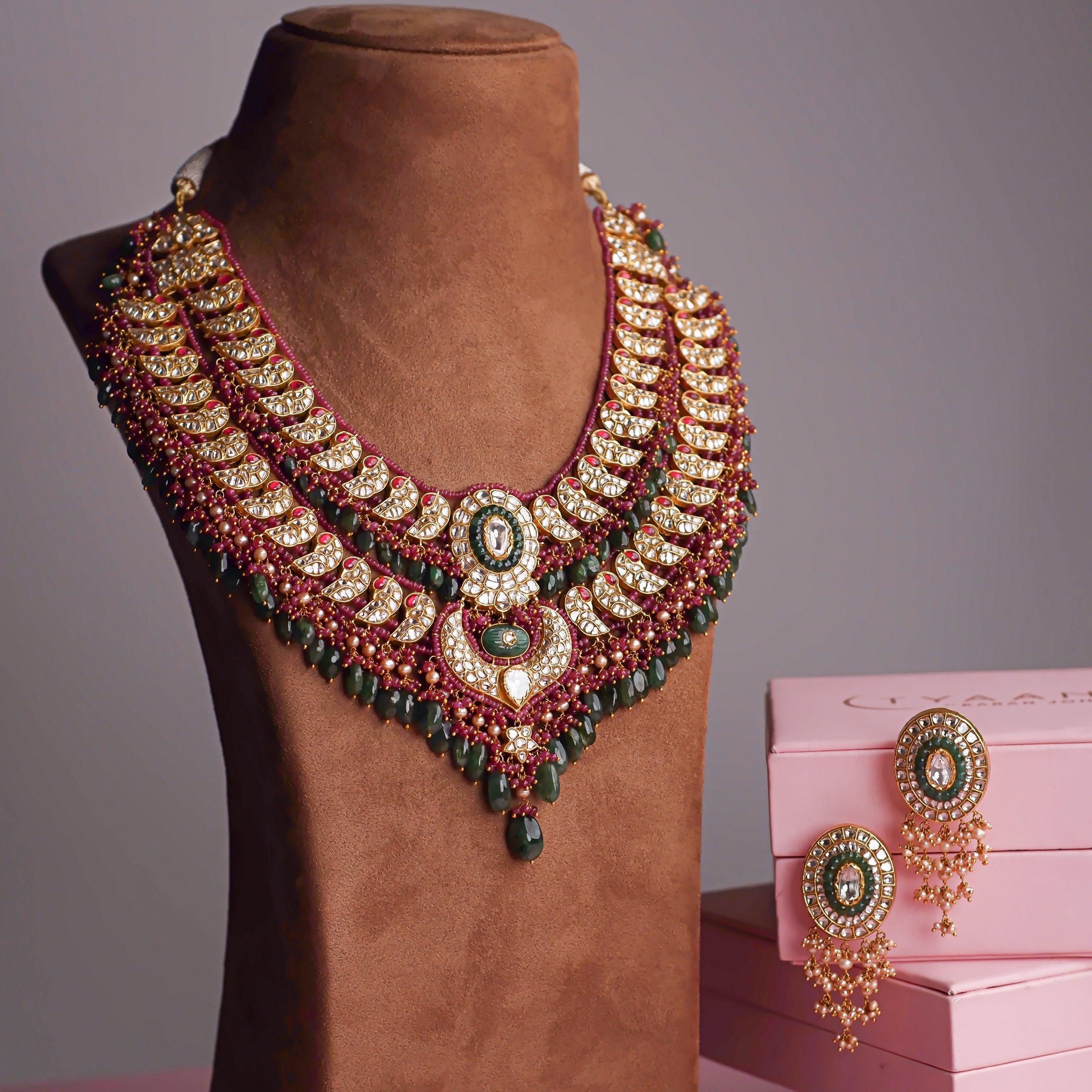 Hypatia Polki Long Necklace