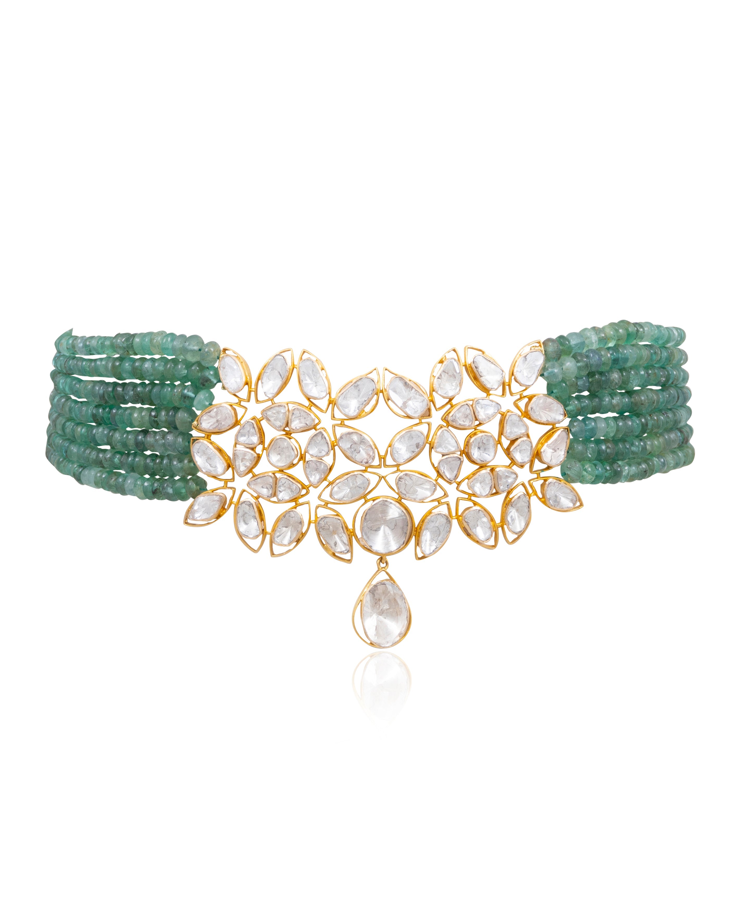 Breti Polki Bead Choker