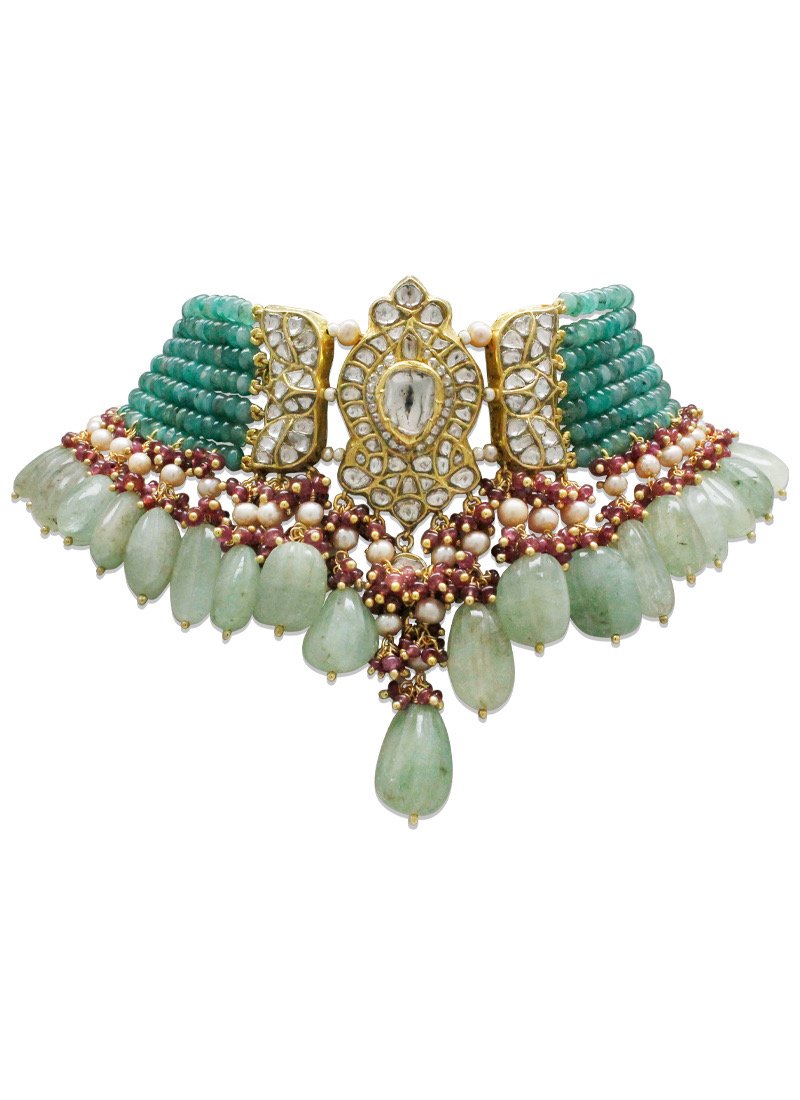 Alicia Polki Bead Choker