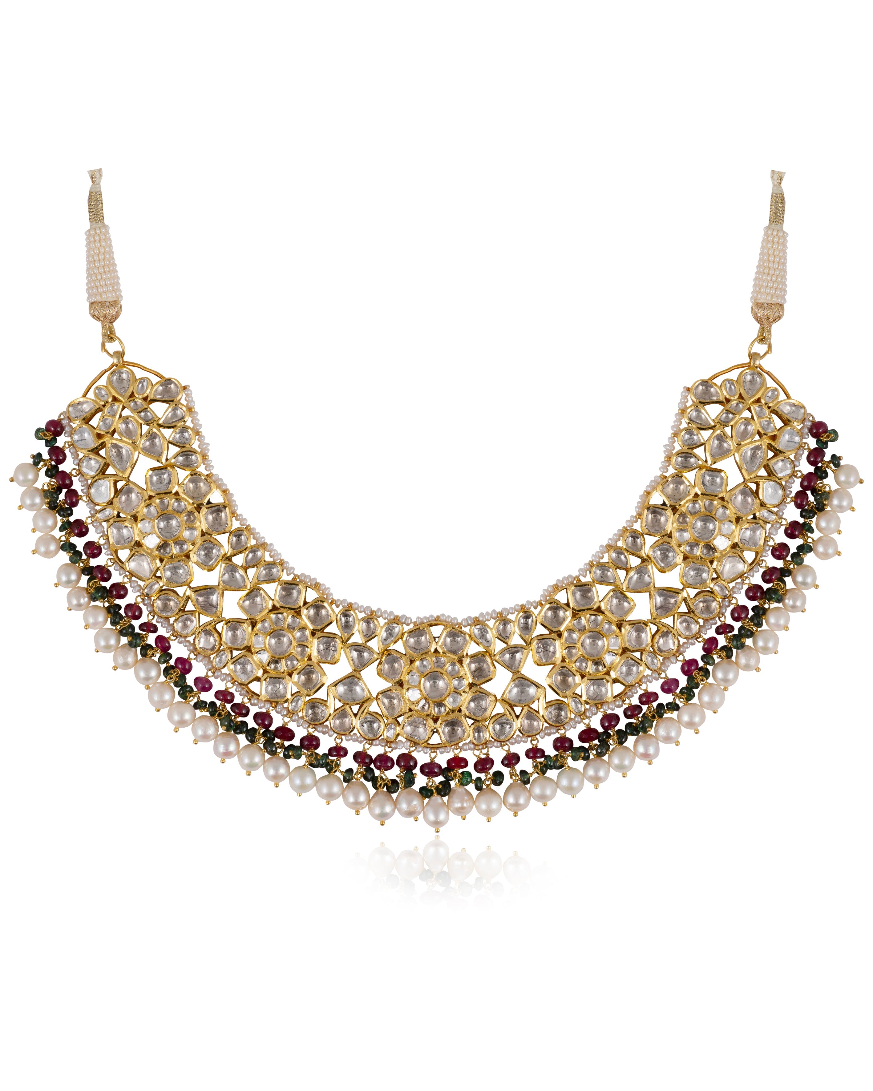 Harveen Jadau Polki Necklace