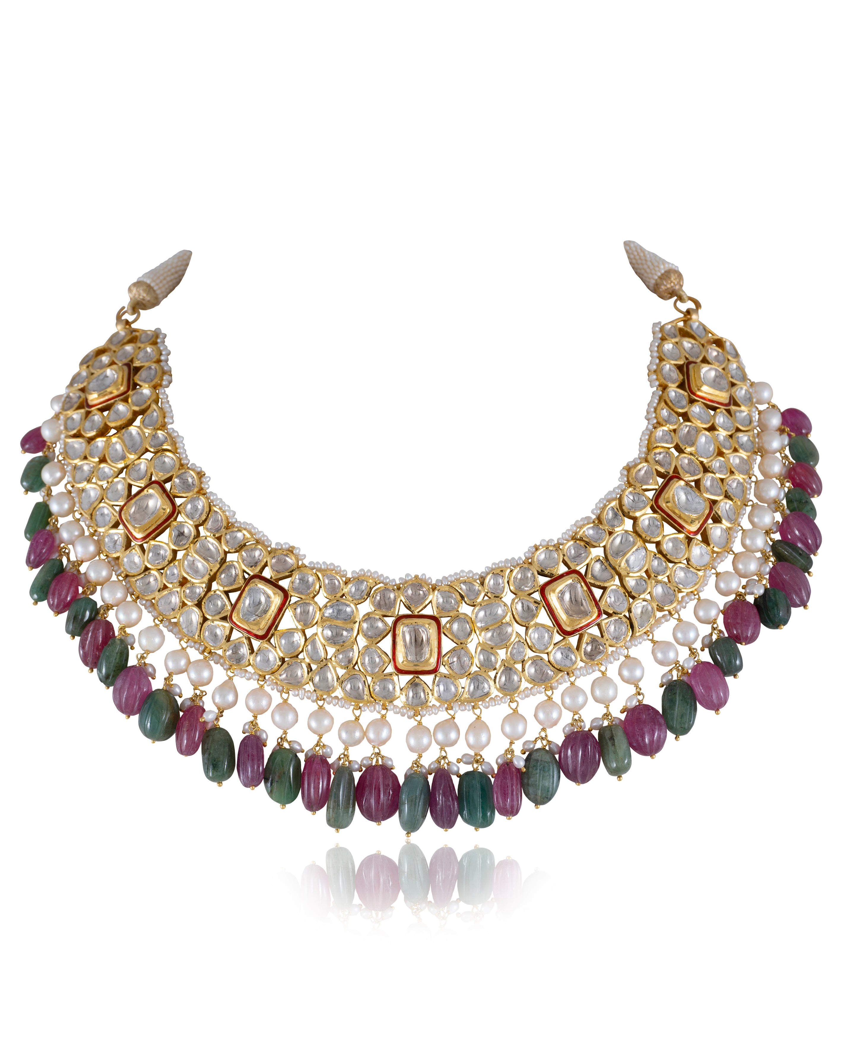 Madhiya Jadau Polki Necklace