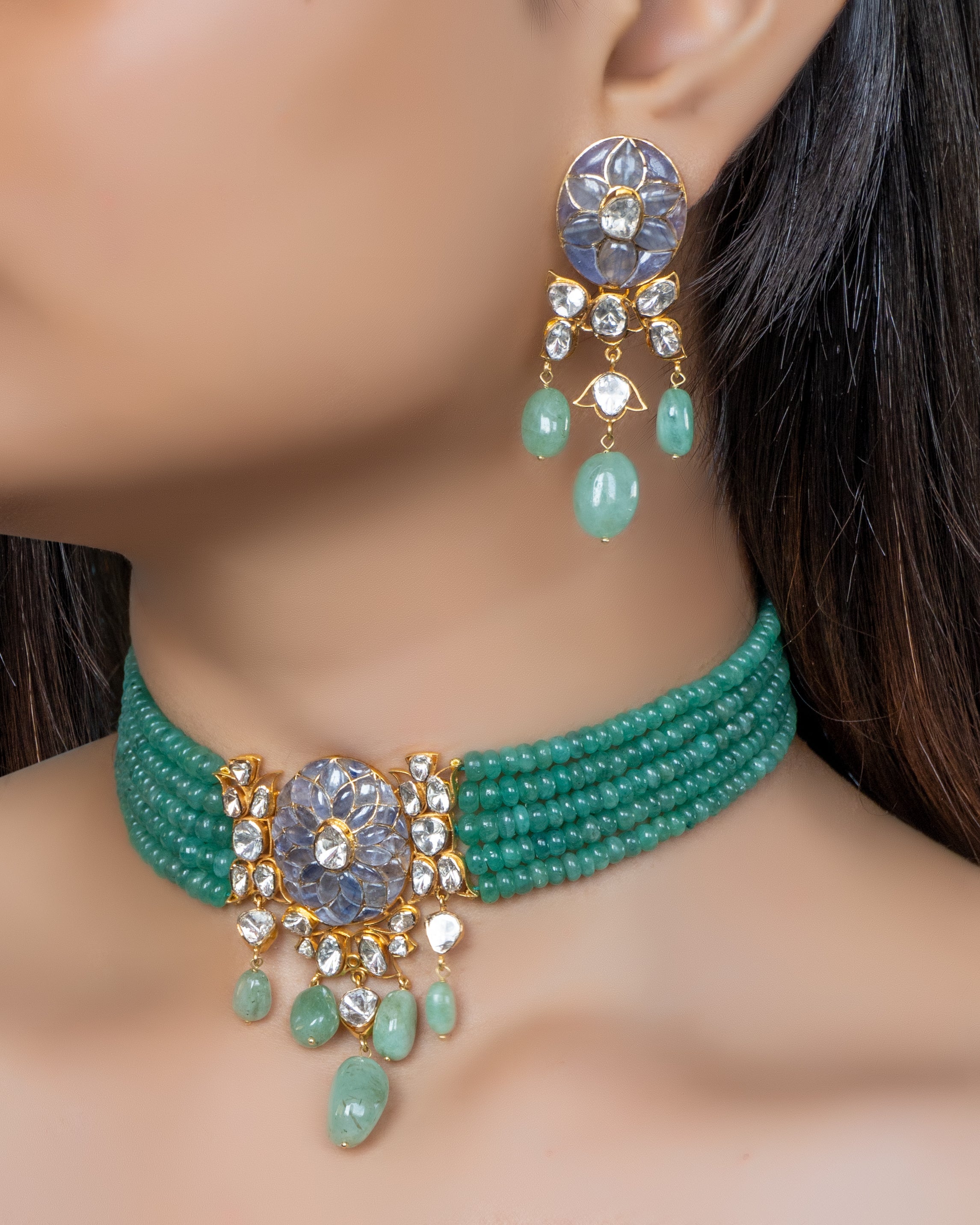 Bhavna Polki Long Earrings