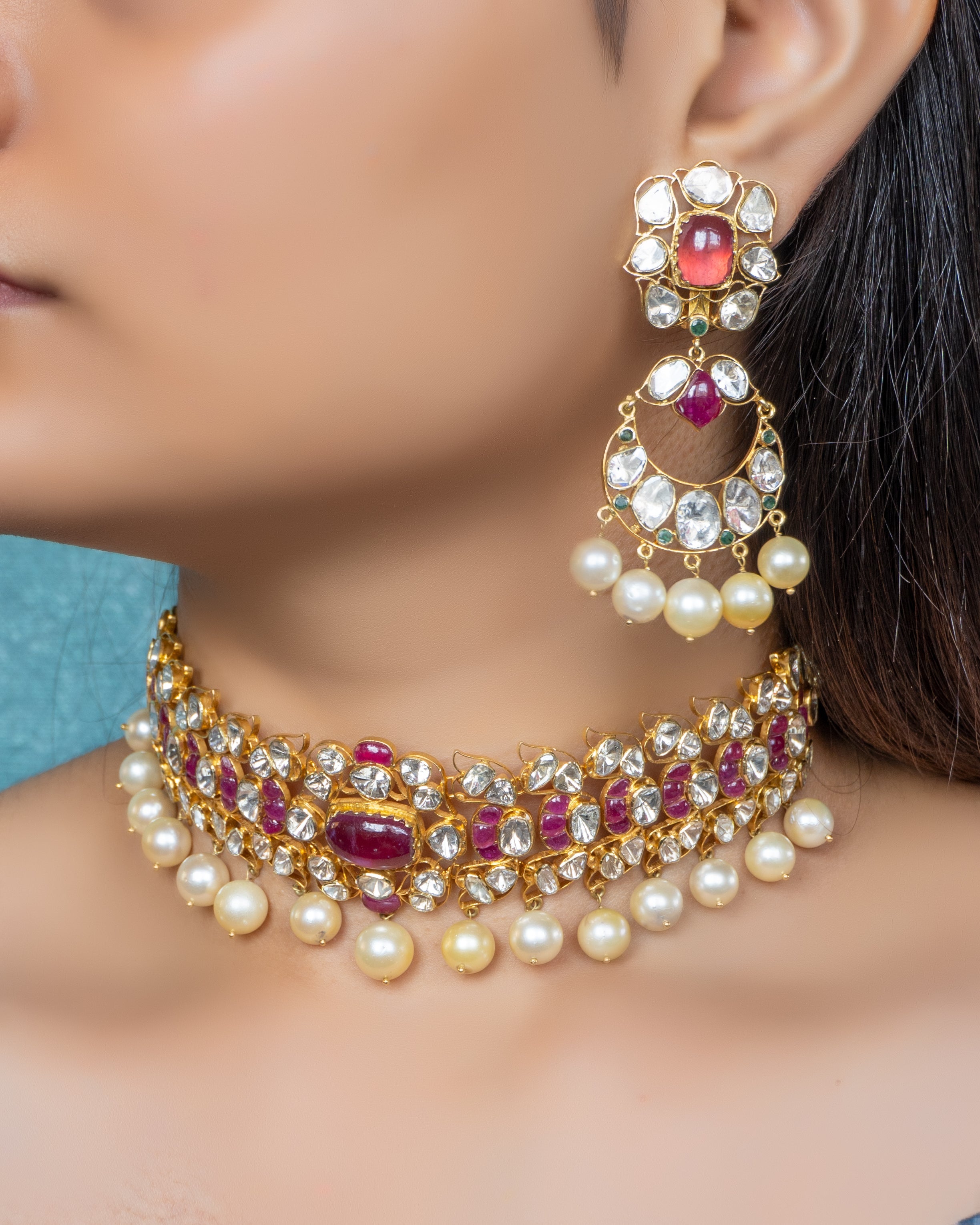 Shehla Polki Chandbalis