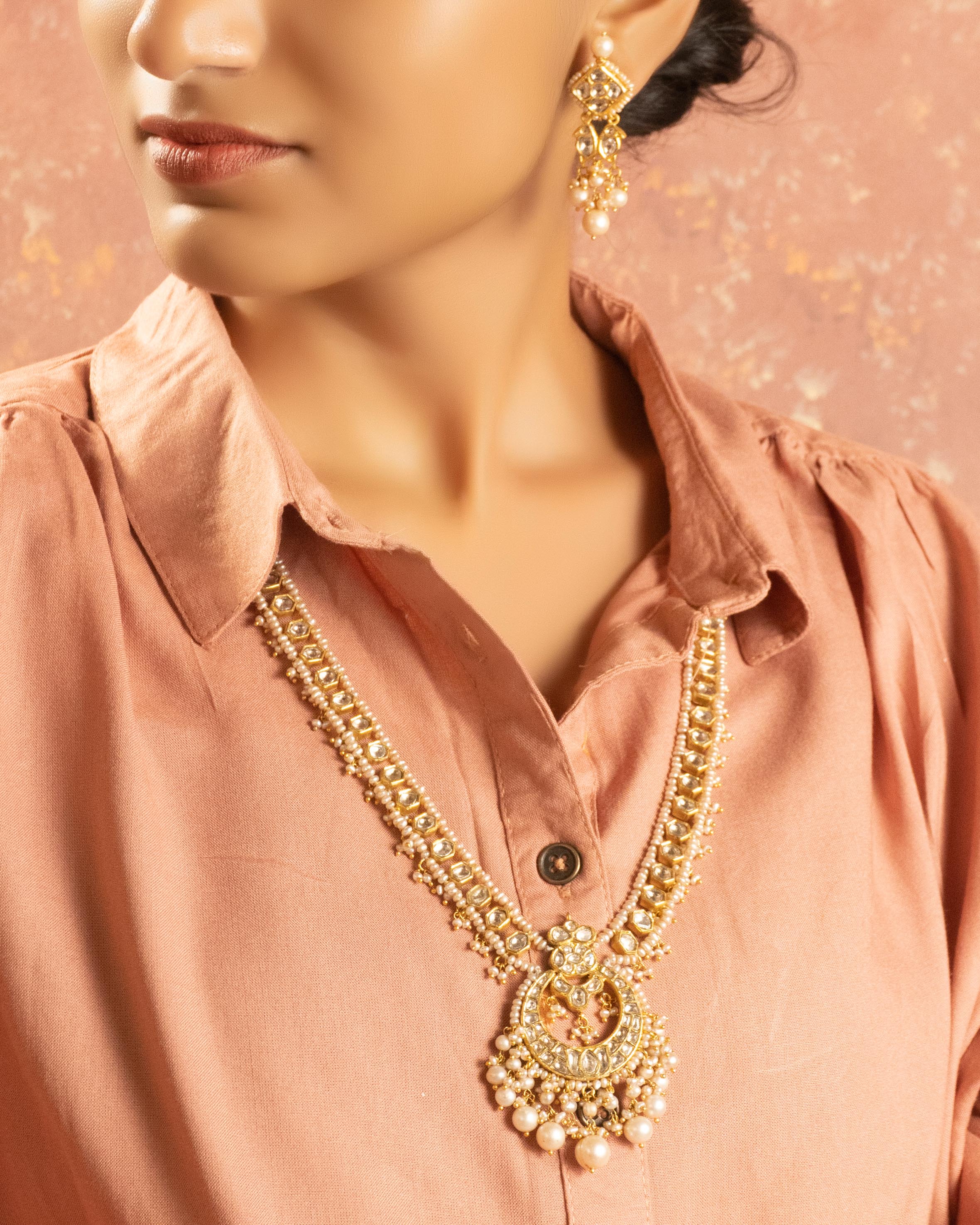 Kadey Polki Long Necklace