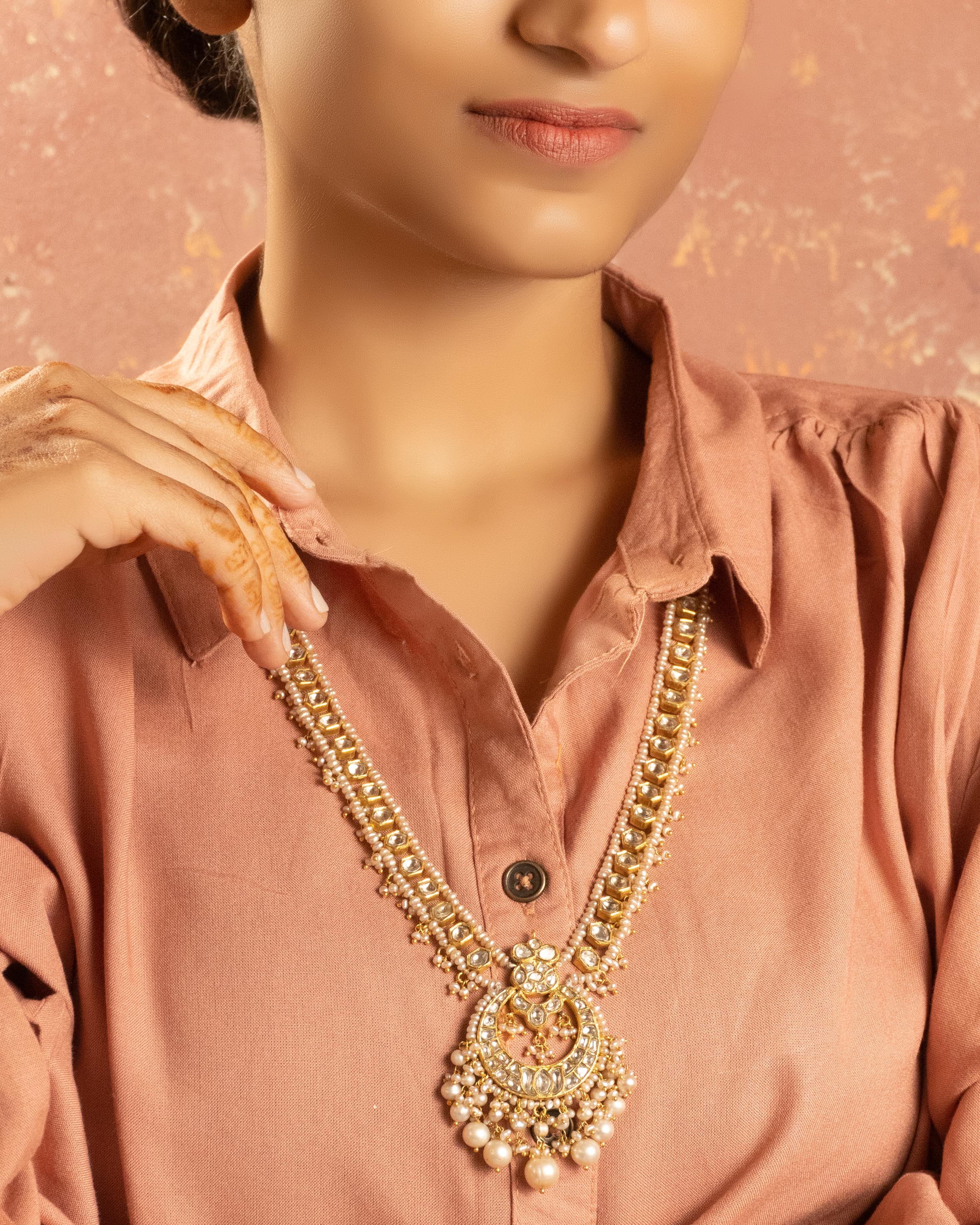 Kadey Polki Long Necklace