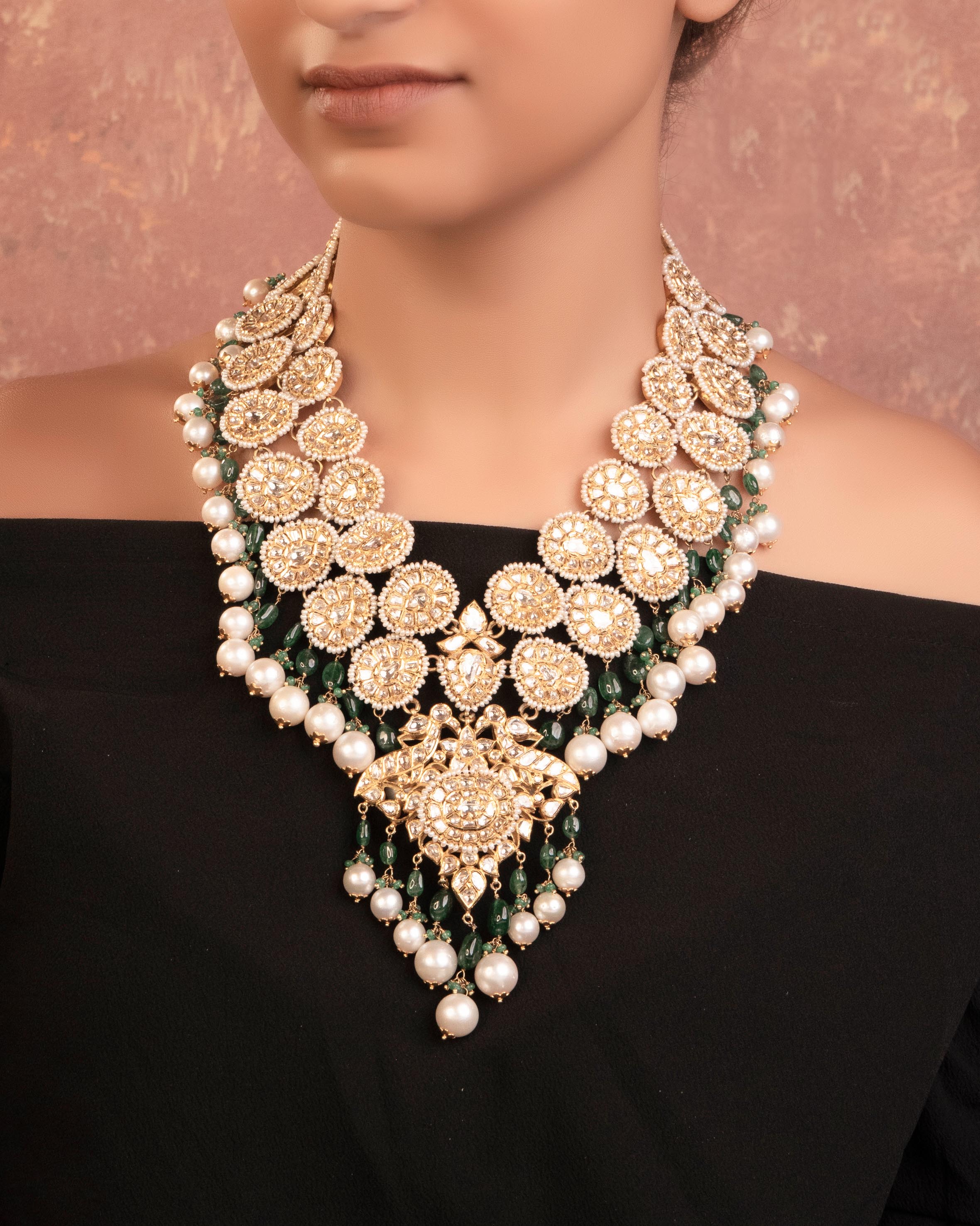 Roshni Jadau Polki Long Necklace