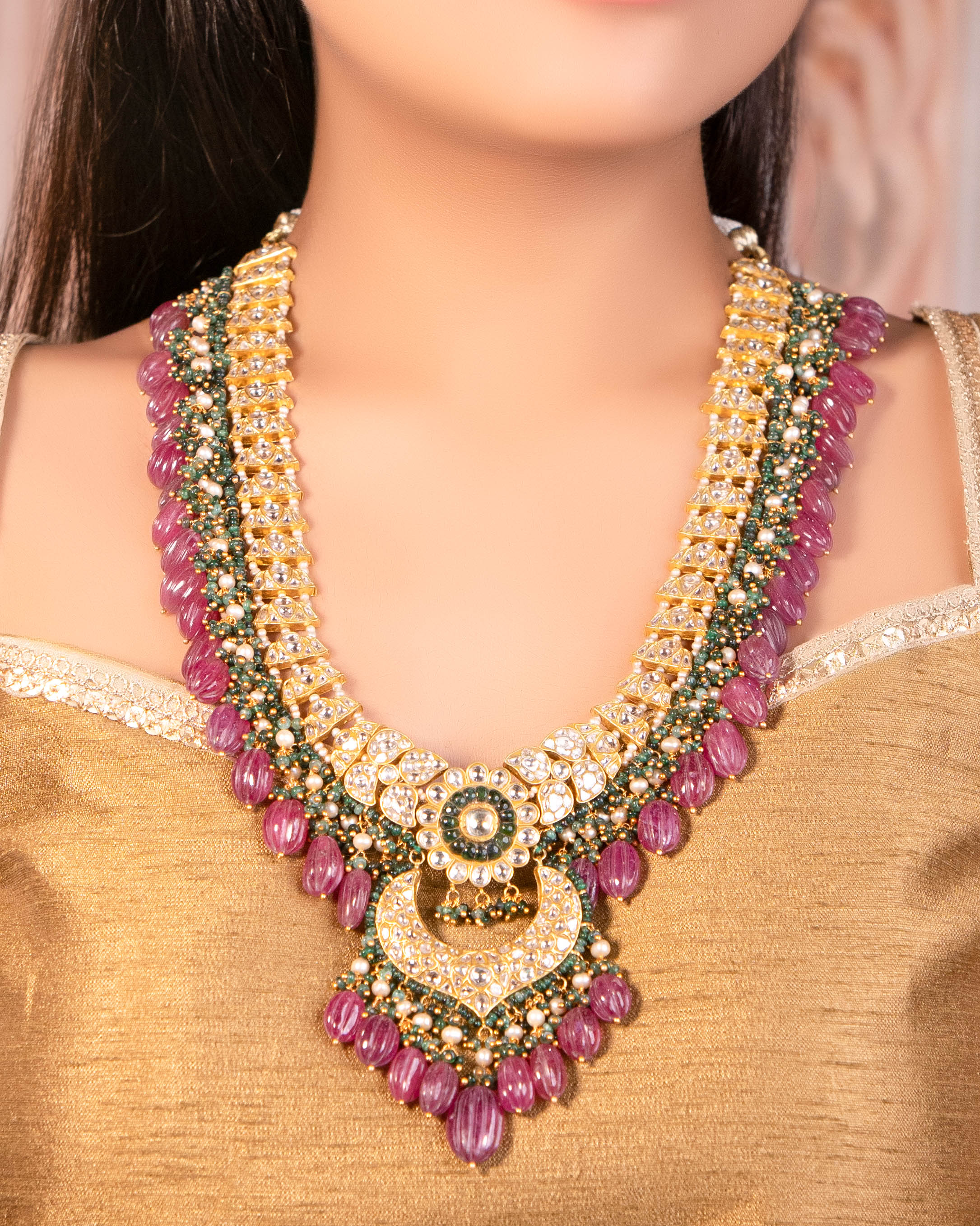 Kelly Polki Long Necklace