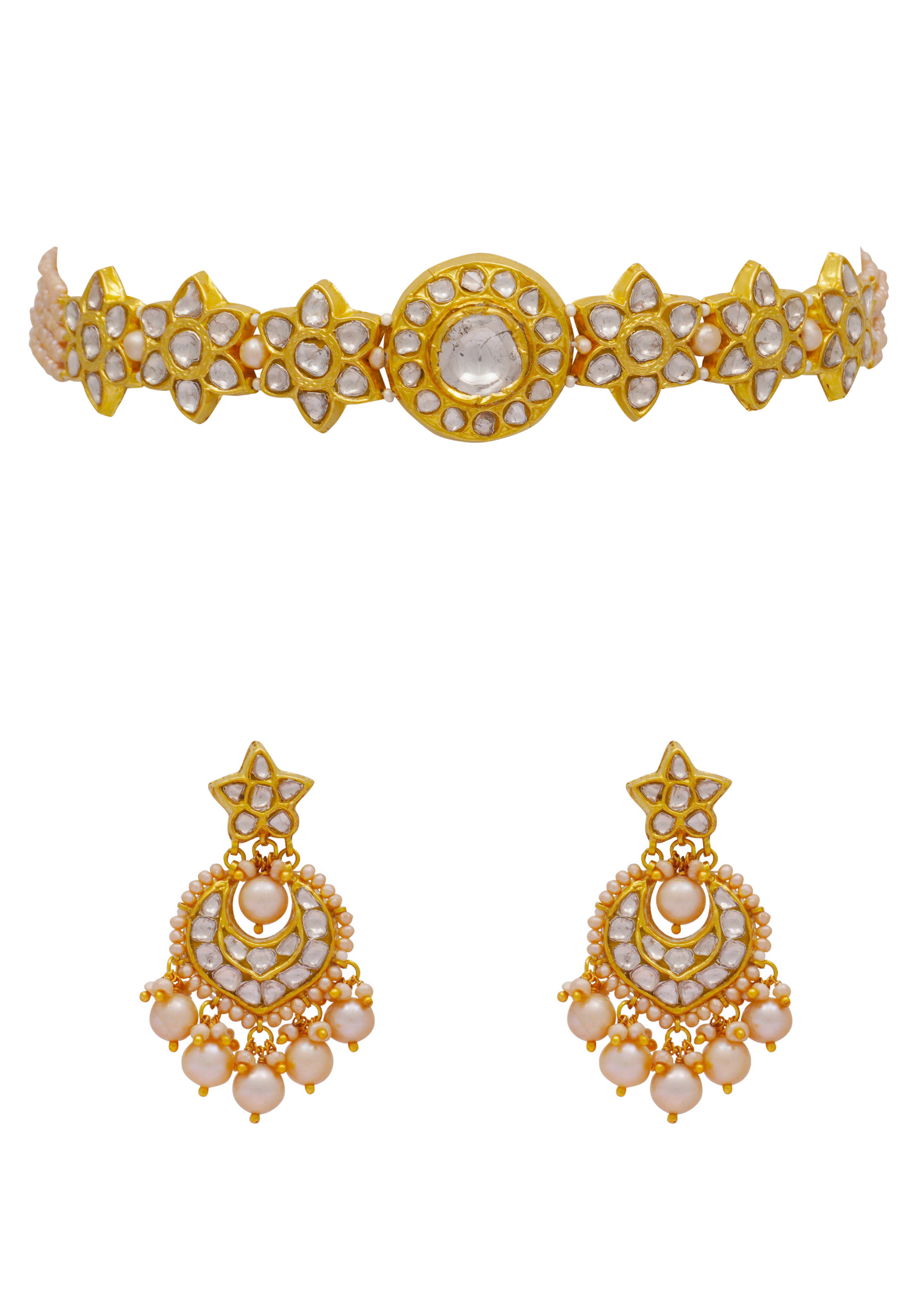 Anya Choker and Darya Chandbalis Polki Set