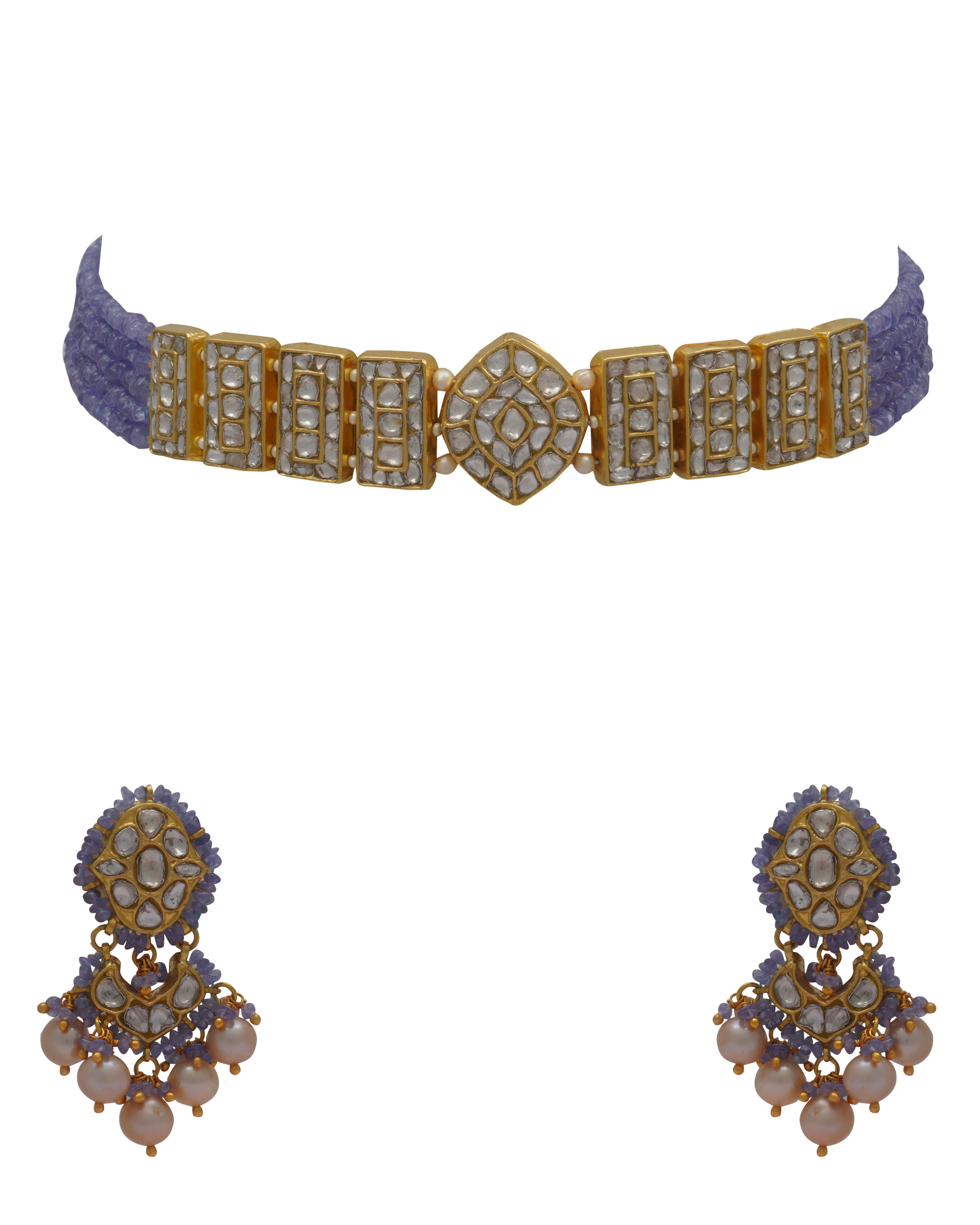 Sumaiya Choker and Mulhim Chandbalis Polki Set