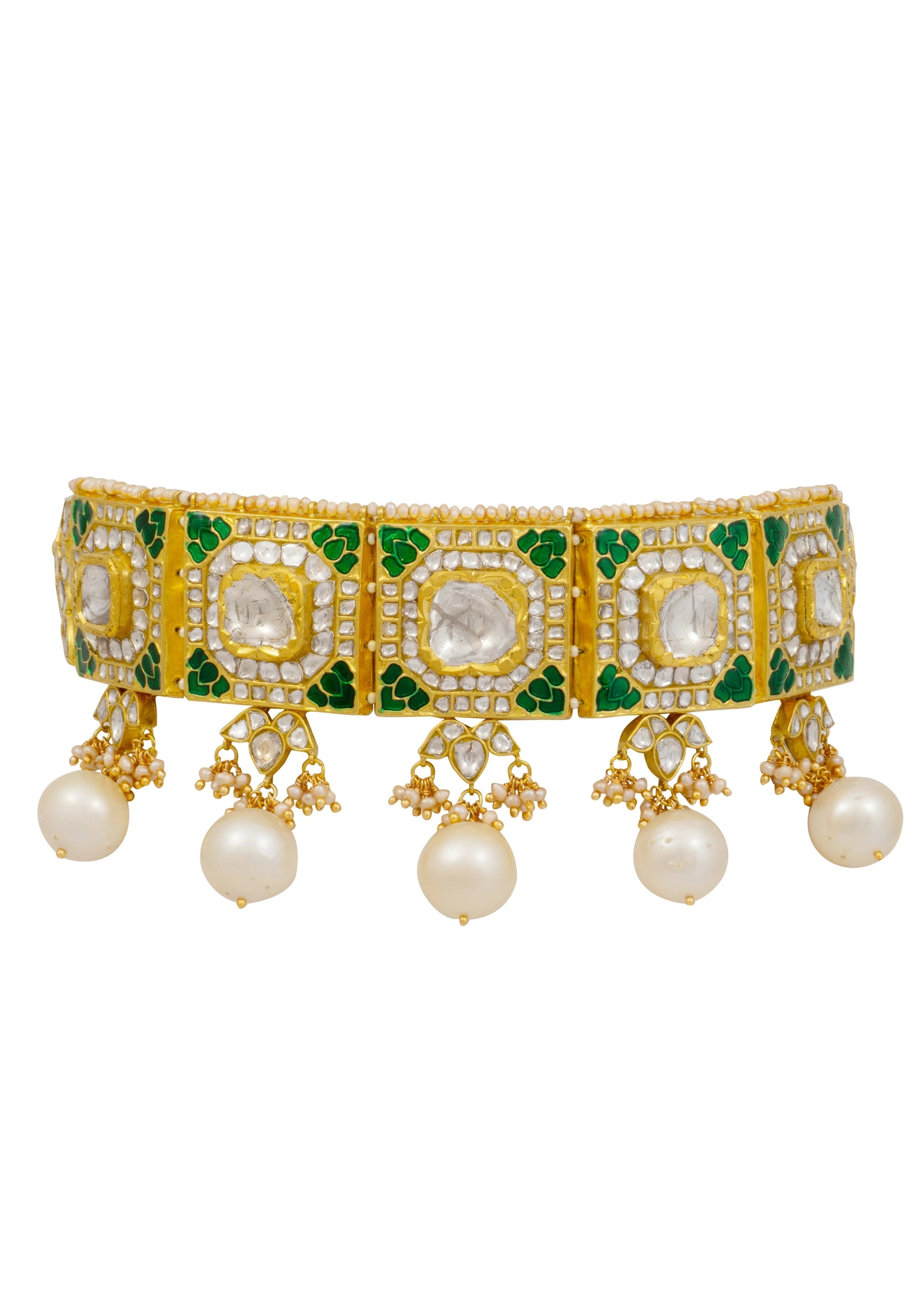 Devyani Choker and Sanjana Tops Polki Set