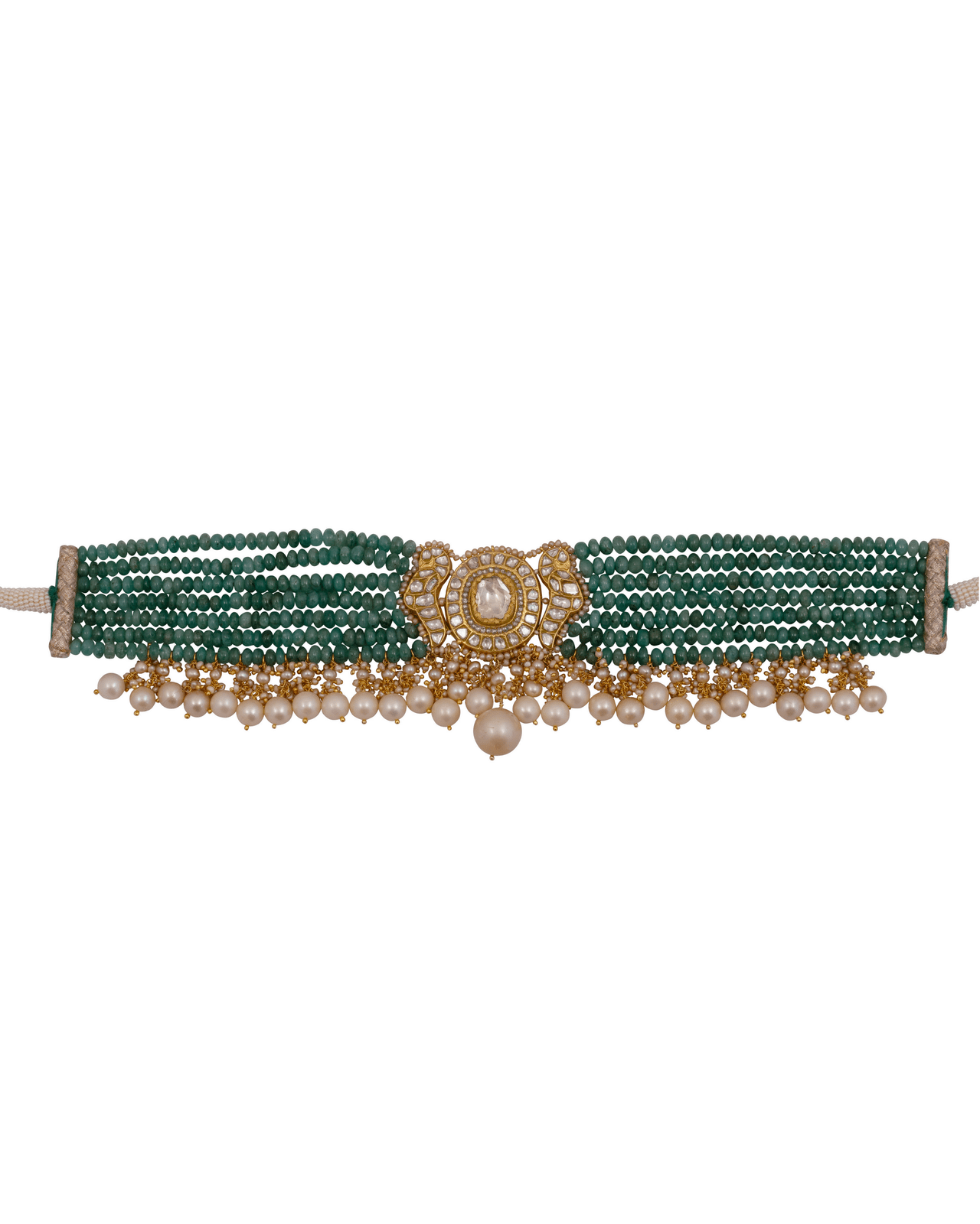 Afsa Polki Bead Choker