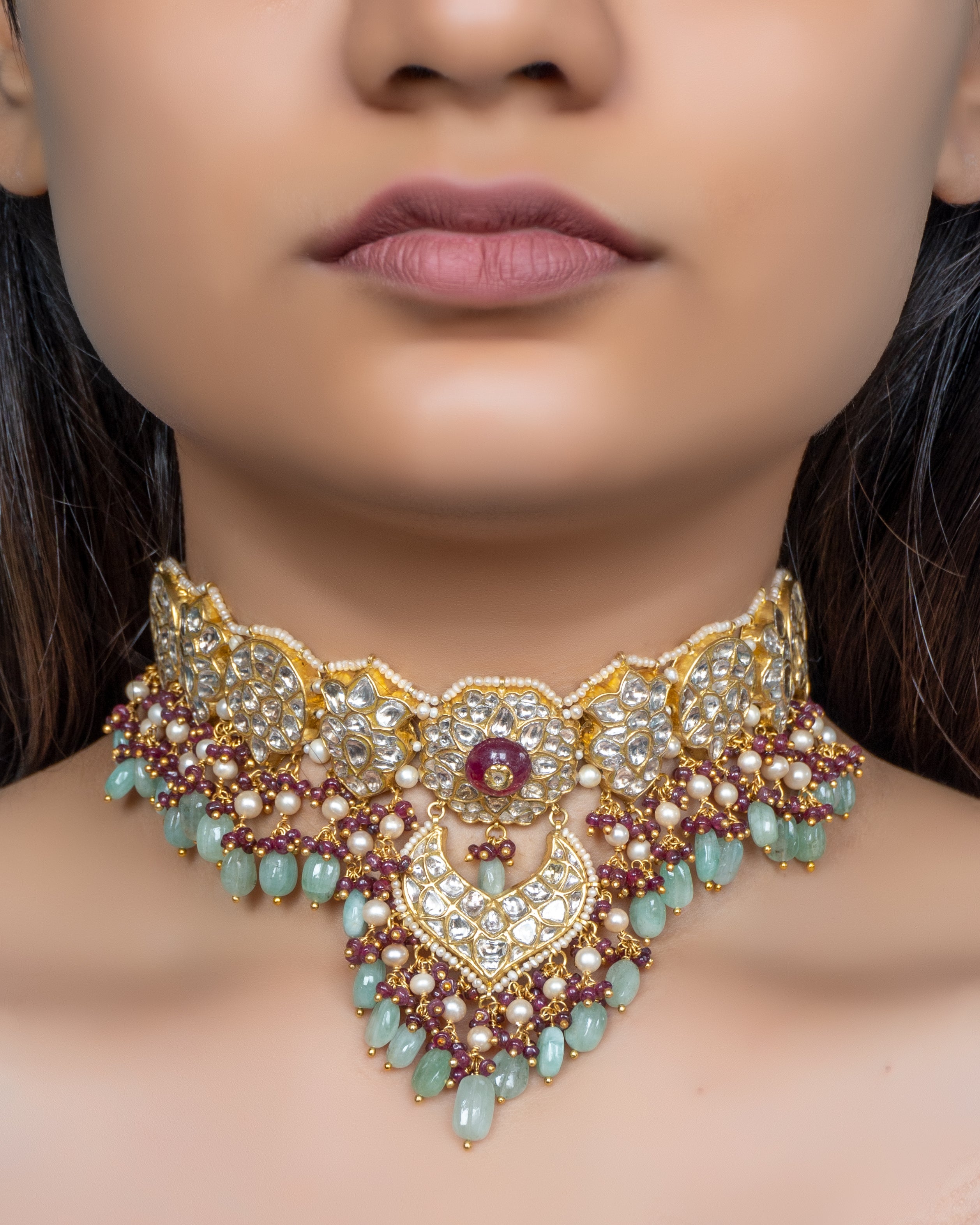 Kalpeshi Choker and Ruchika Chandbalis Polki Set