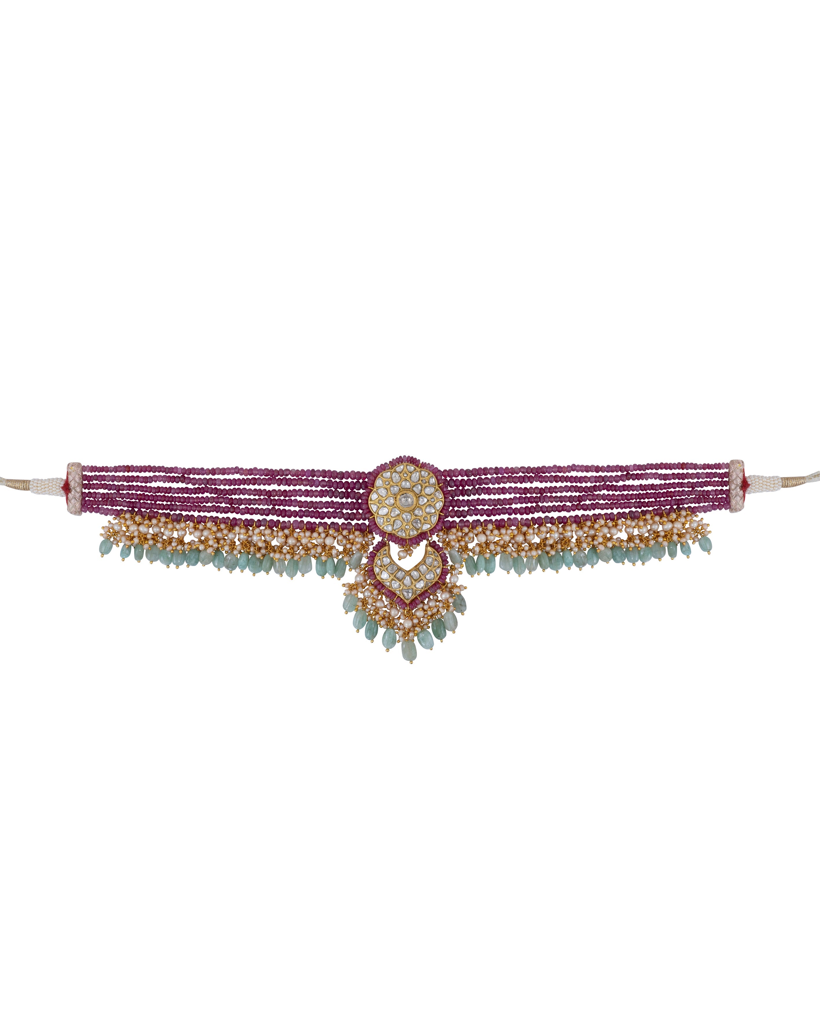 Daina Polki Bead Choker