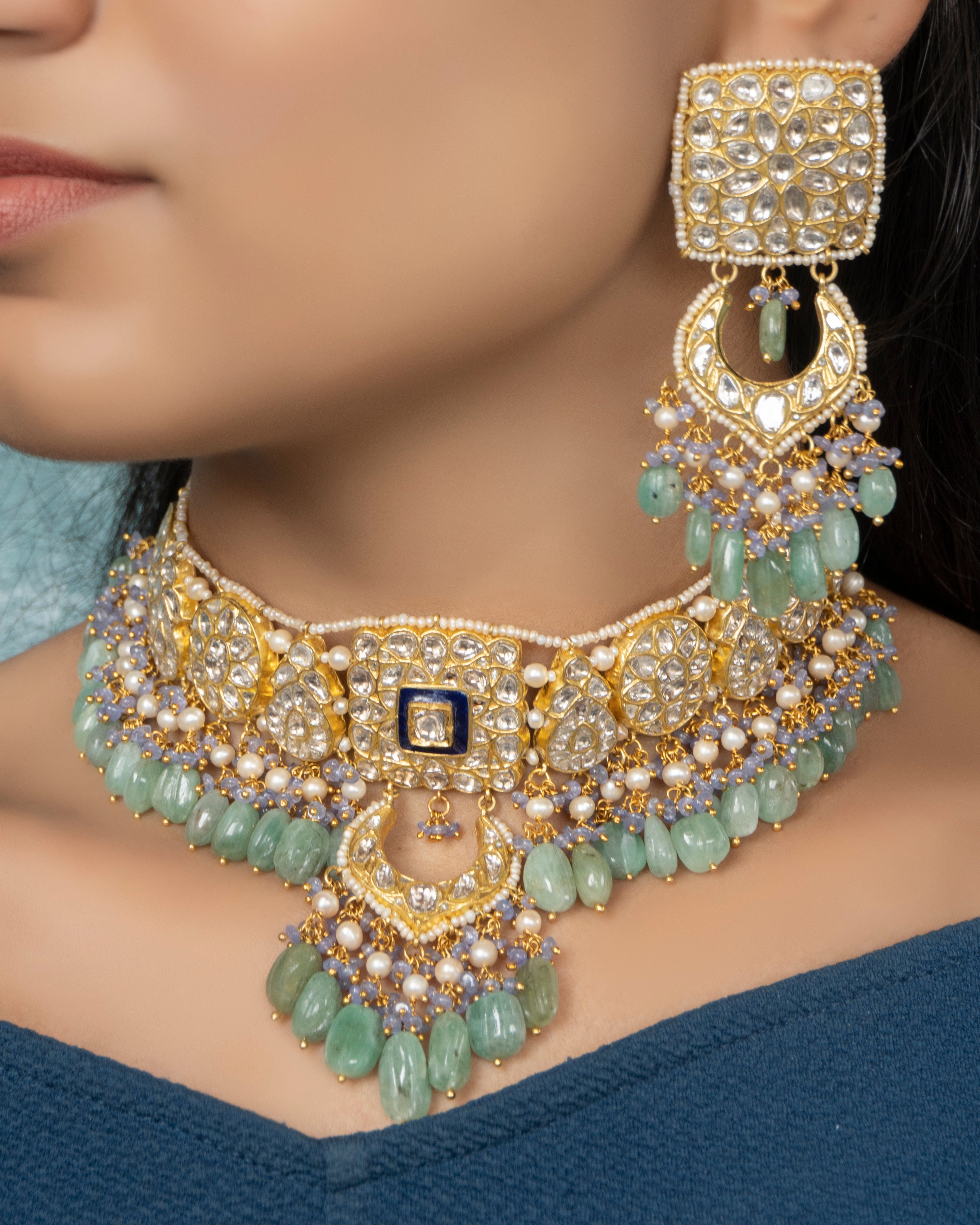 Nazmeen Polki Chandbalis