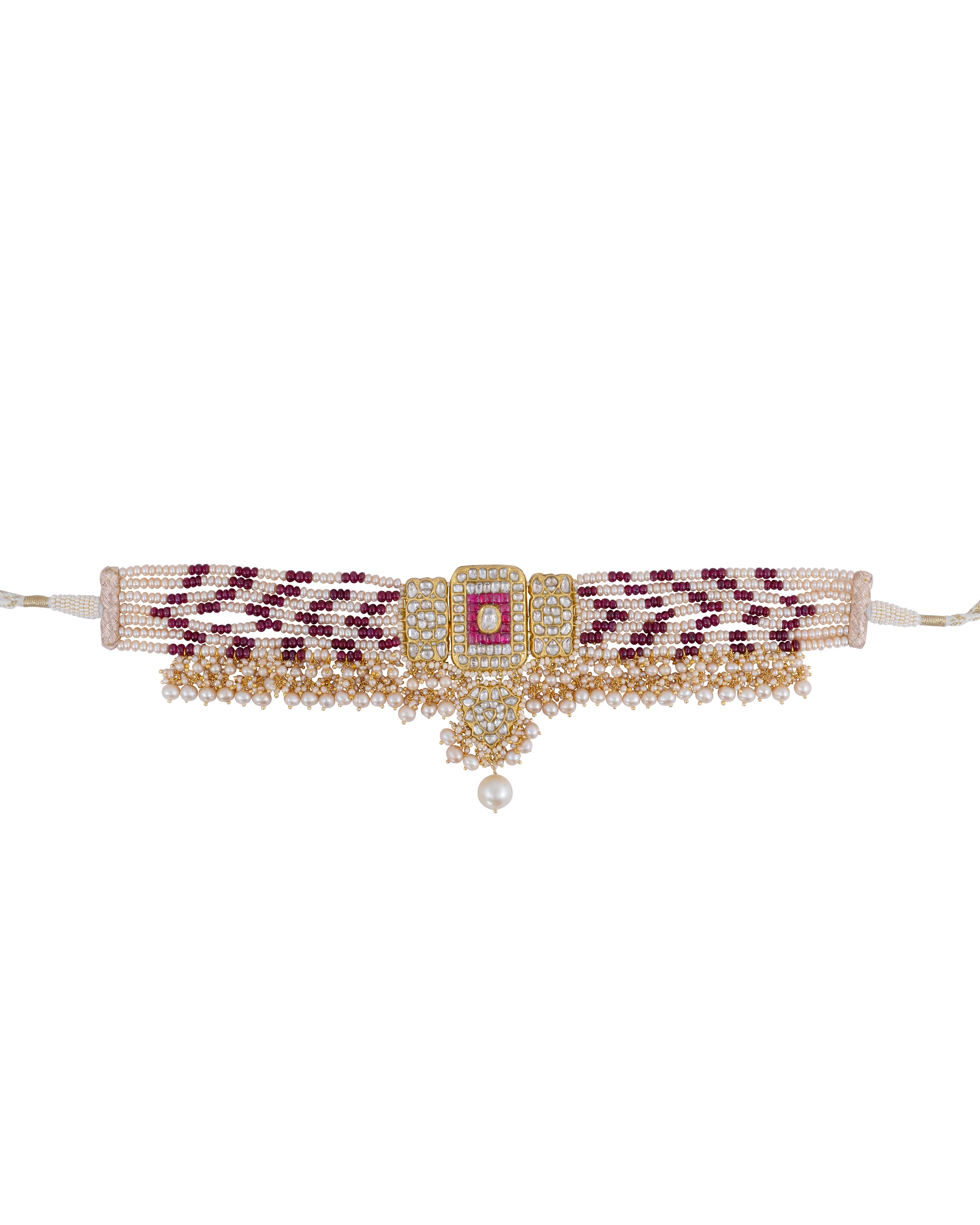 Shamin Polki Bead Choker