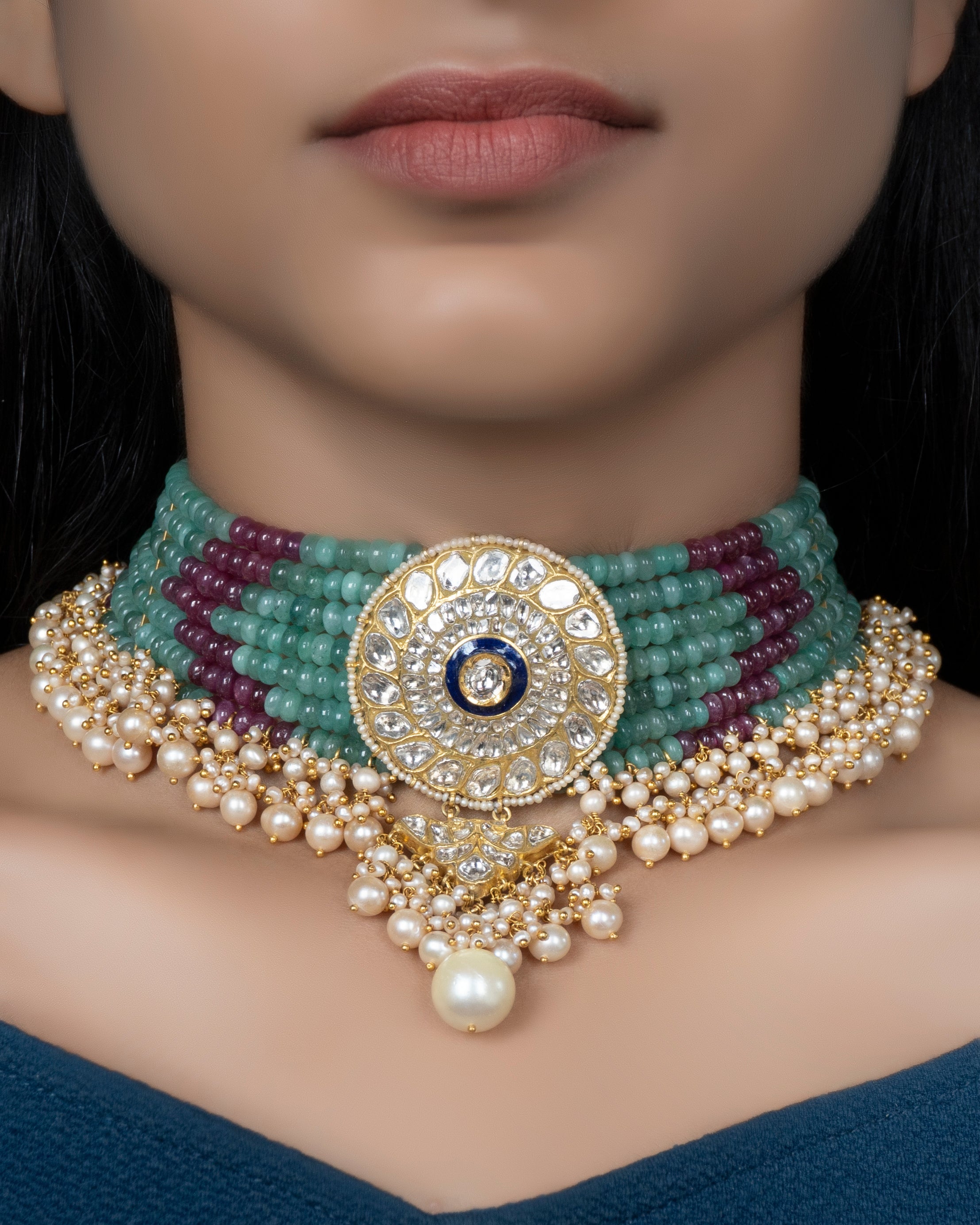 Teena Polki Bead Choker
