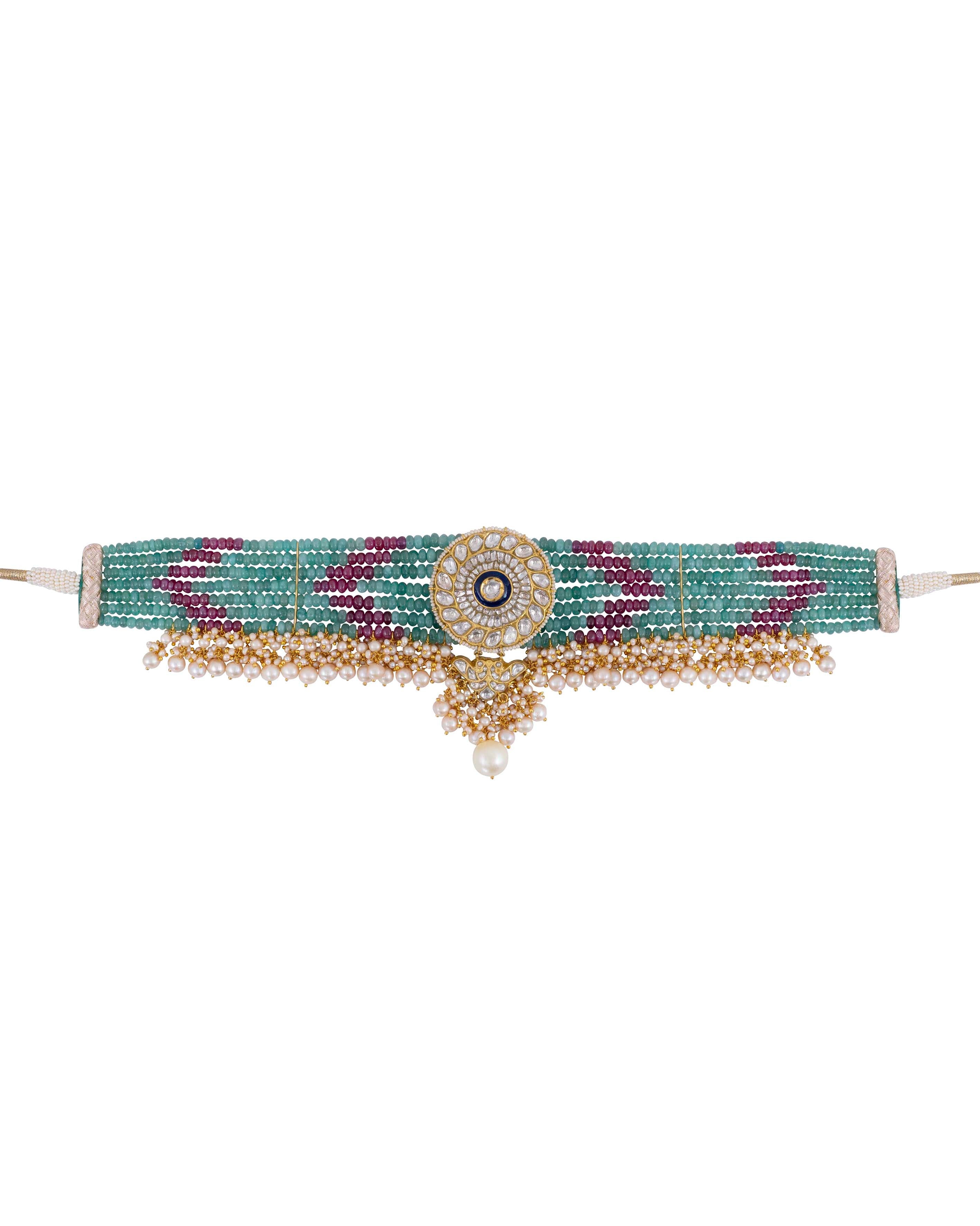 Teena Polki Bead Choker