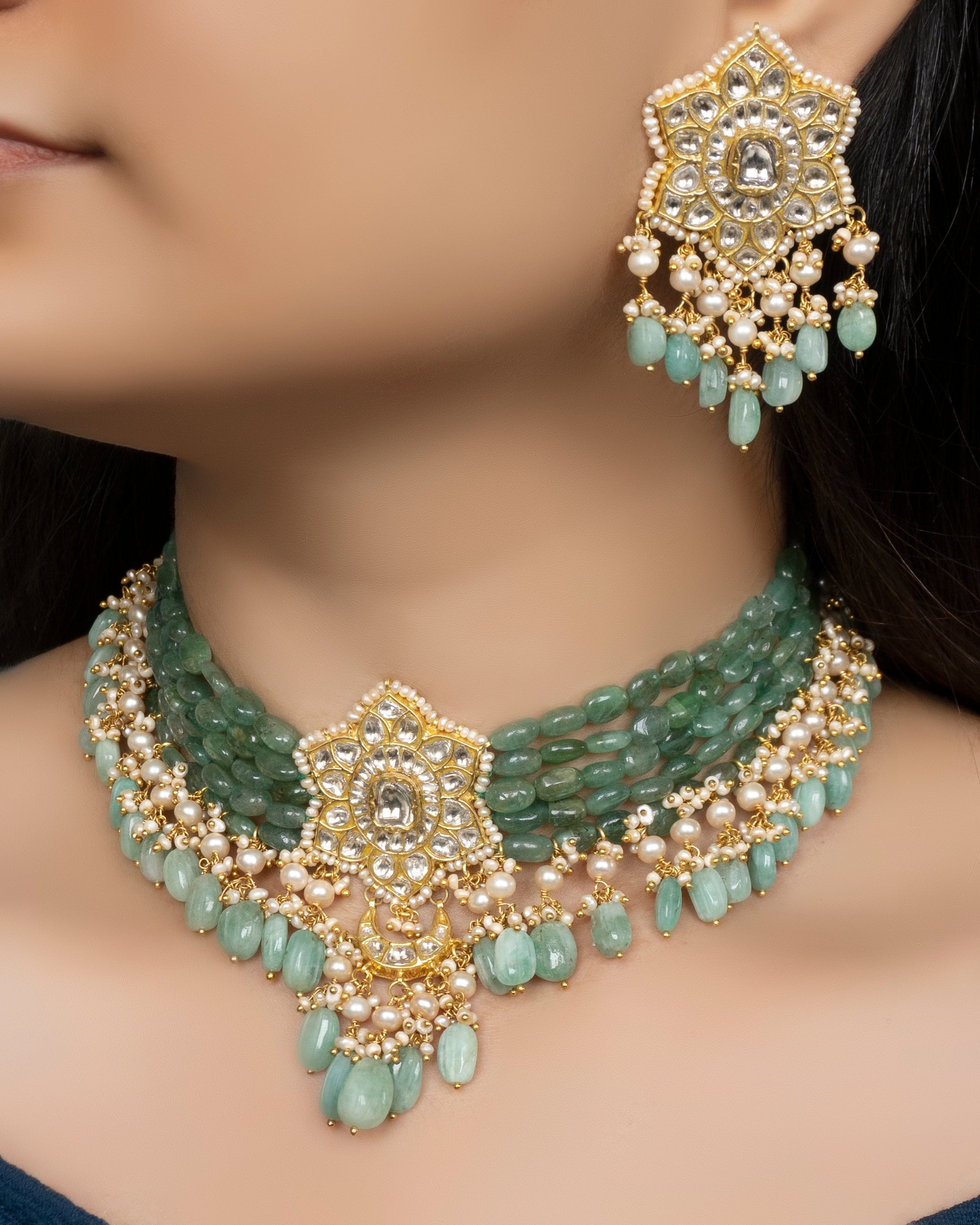 Doja Polki Bead Choker