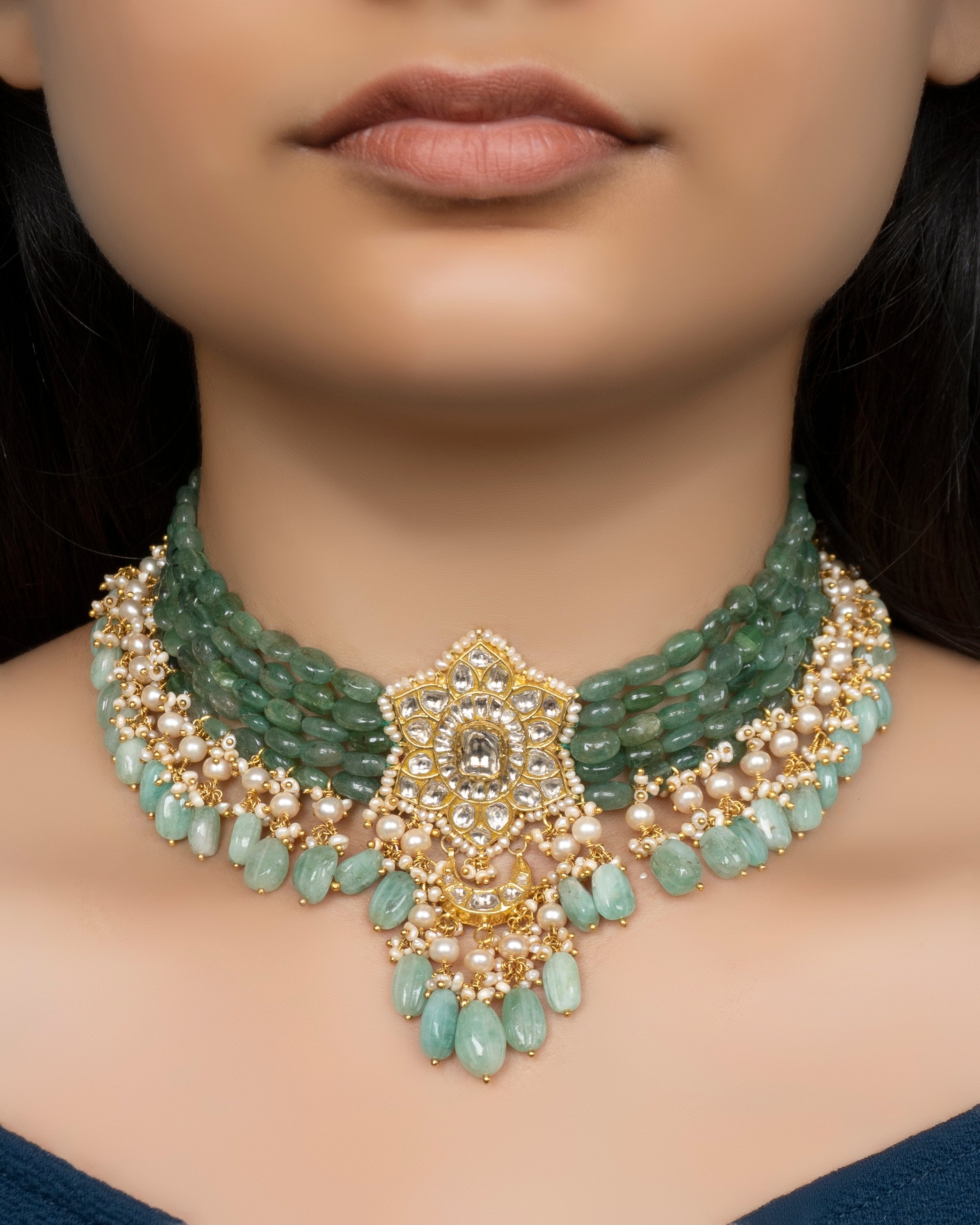 Doja Polki Bead Choker