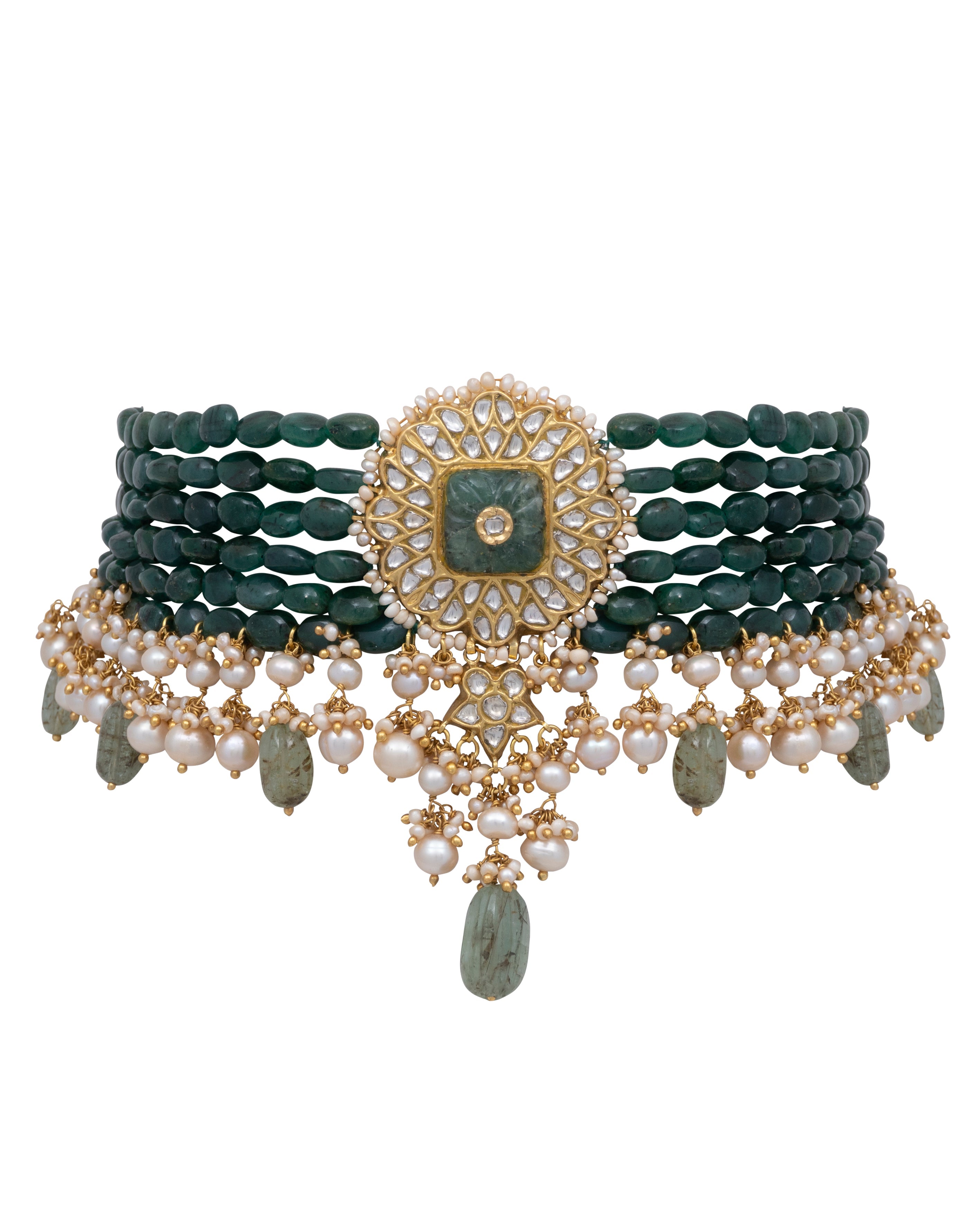 Sangeeta Polki Bead Choker