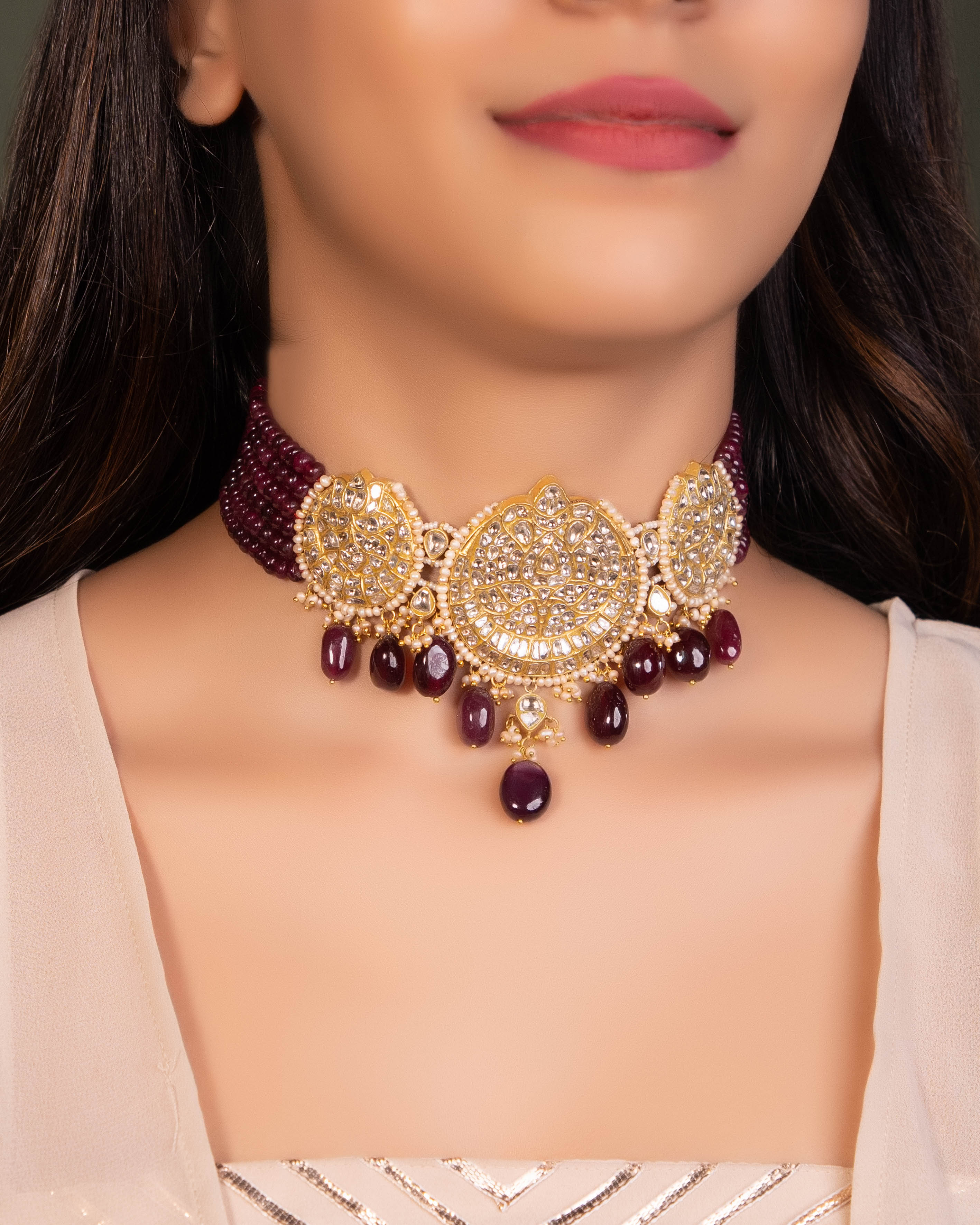 Chantilly Polki Bead Choker - NO ORDERS