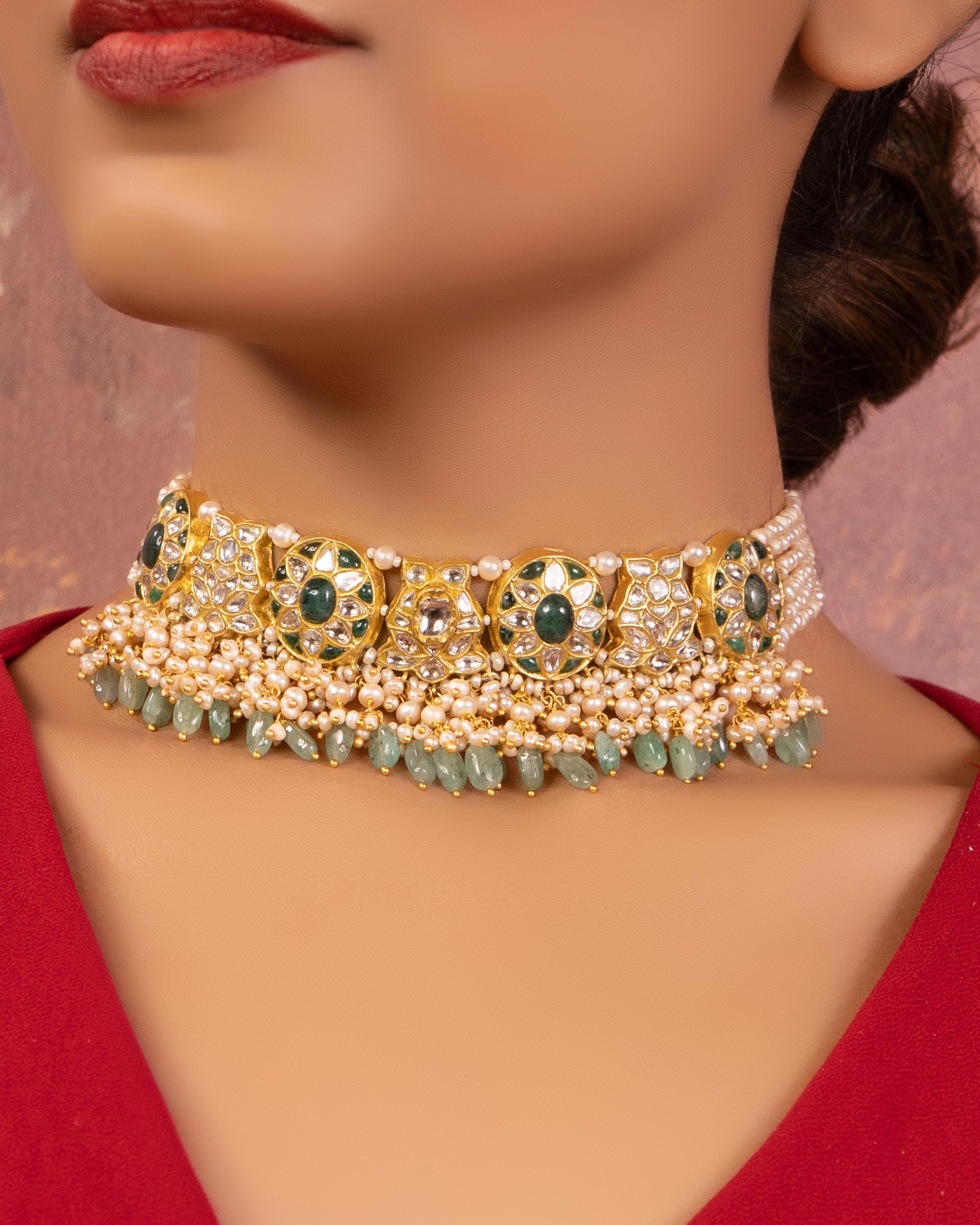 Palak Polki Choker
