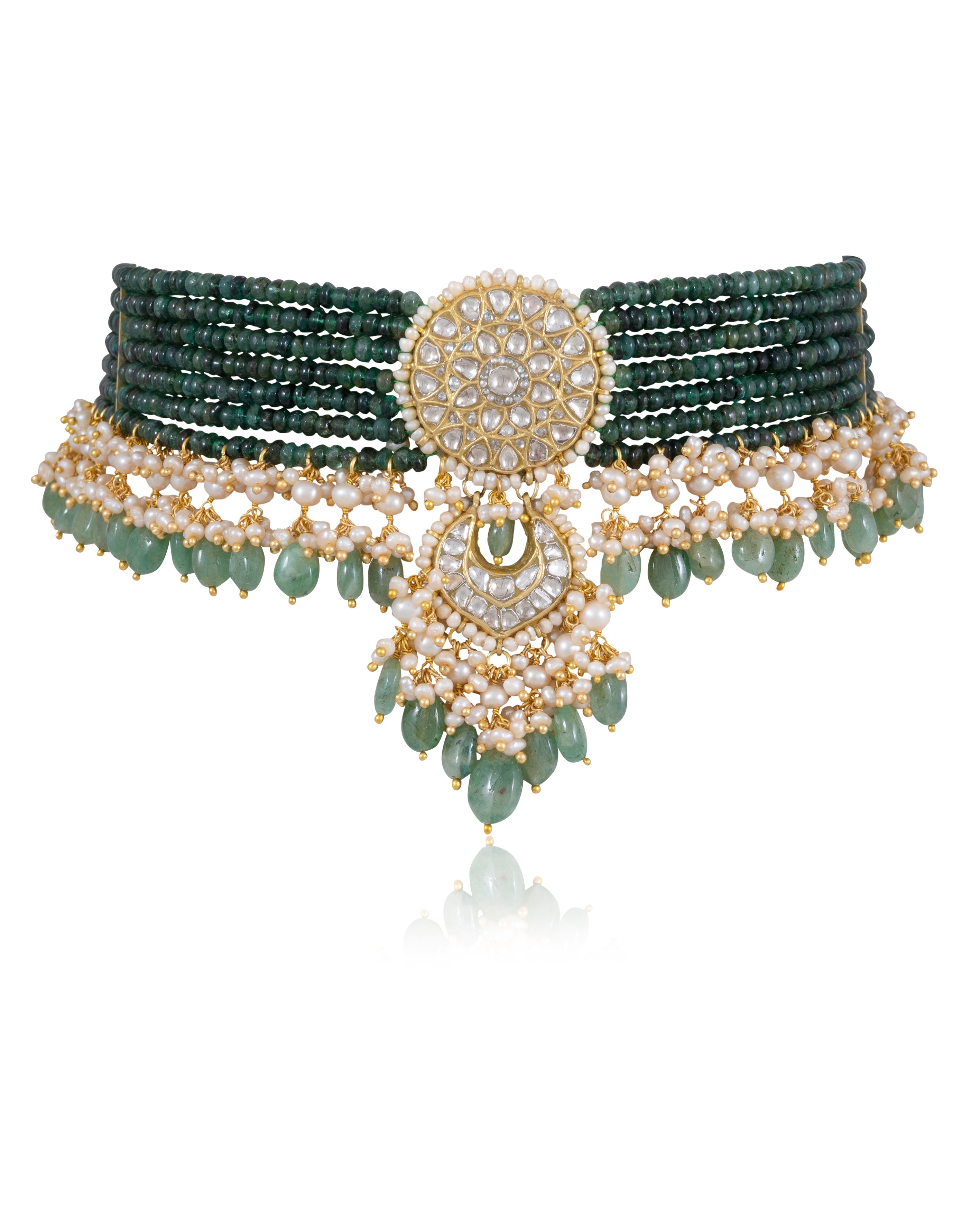 NO ORDERS - Malika Polki Bead Choker