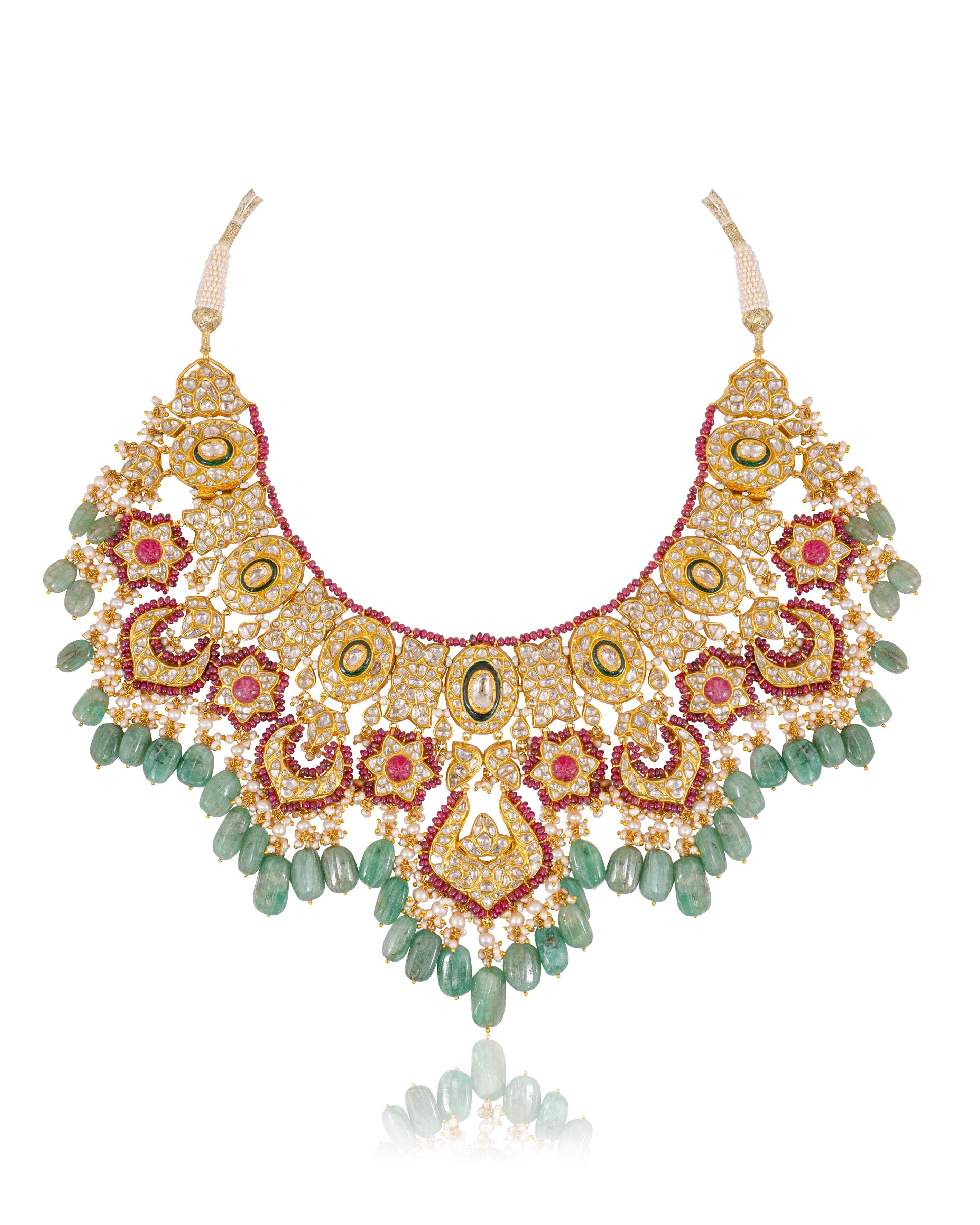 Niyati Necklace And Tejal Chandbalis Polki Set